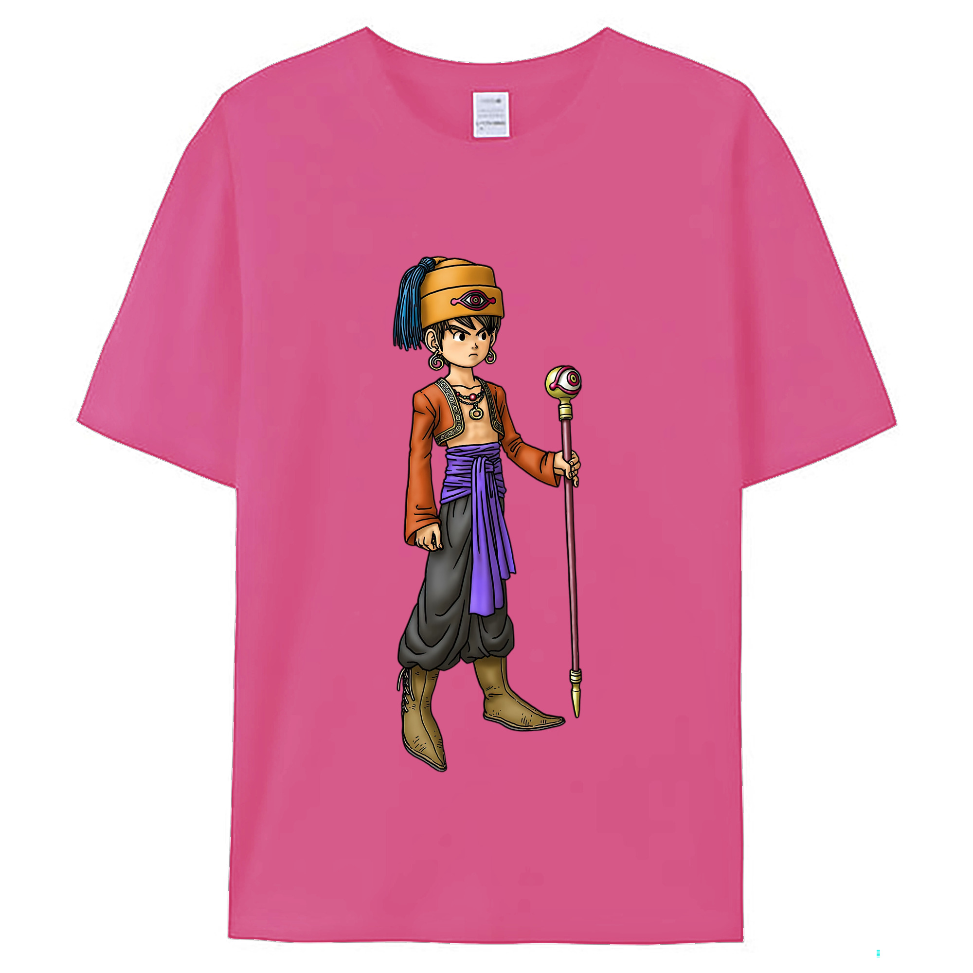（画像用） ドラゴンクエスト Doragon Kuesuto Dragon Quest レディースカジュアルプリントTシャツ（綿100％）