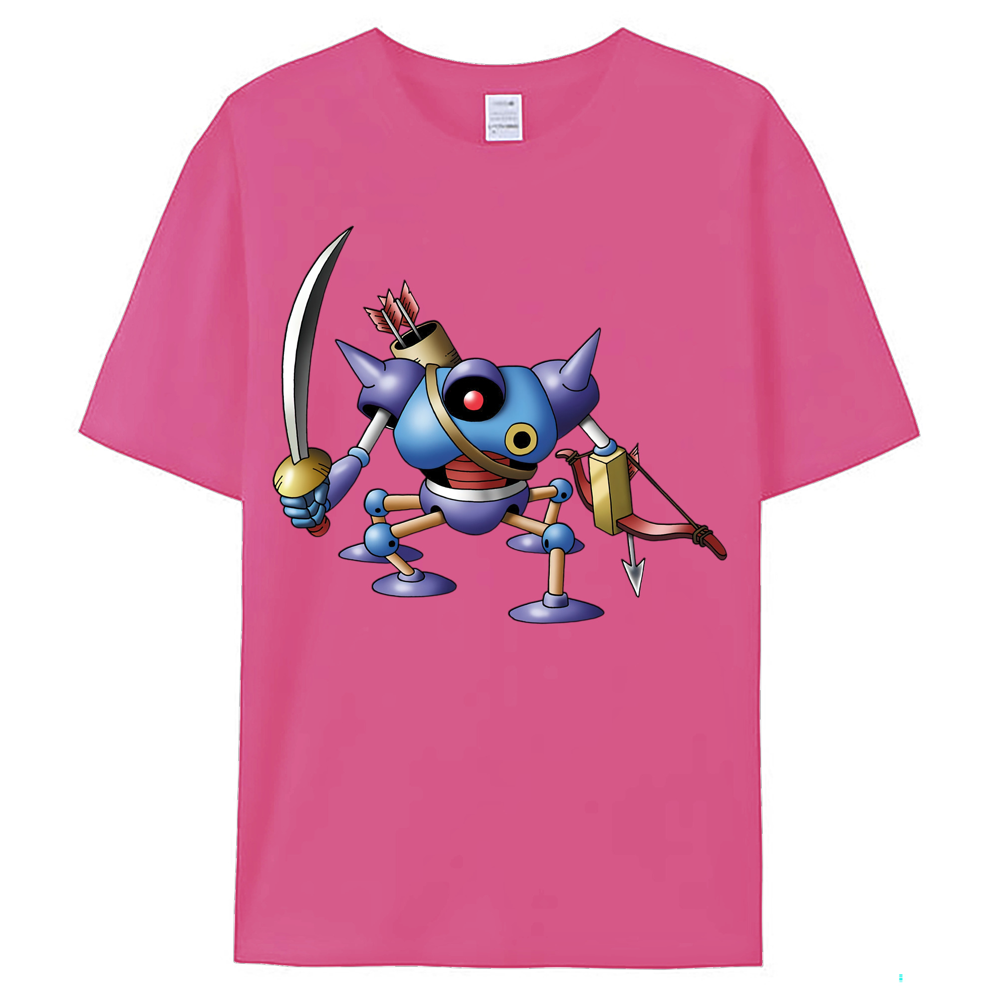 （画像用） ドラゴンクエスト Doragon Kuesuto Dragon Quest レディースカジュアルプリントTシャツ（綿100％）