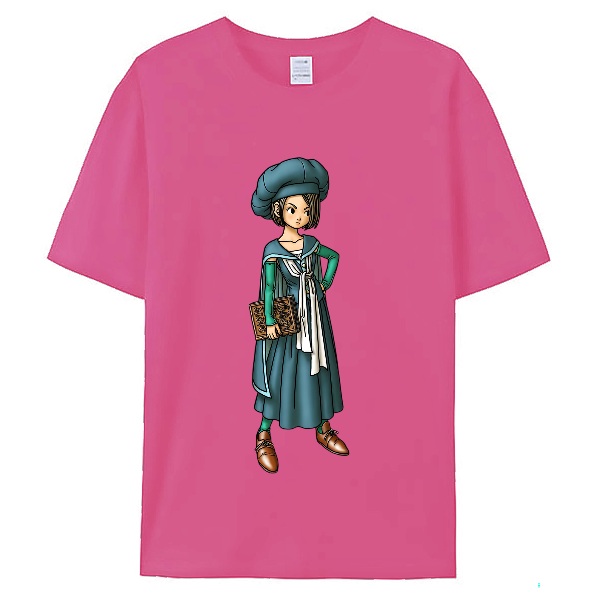 （画像用） ドラゴンクエスト Doragon Kuesuto Dragon Quest レディースカジュアルプリントTシャツ（綿100％）