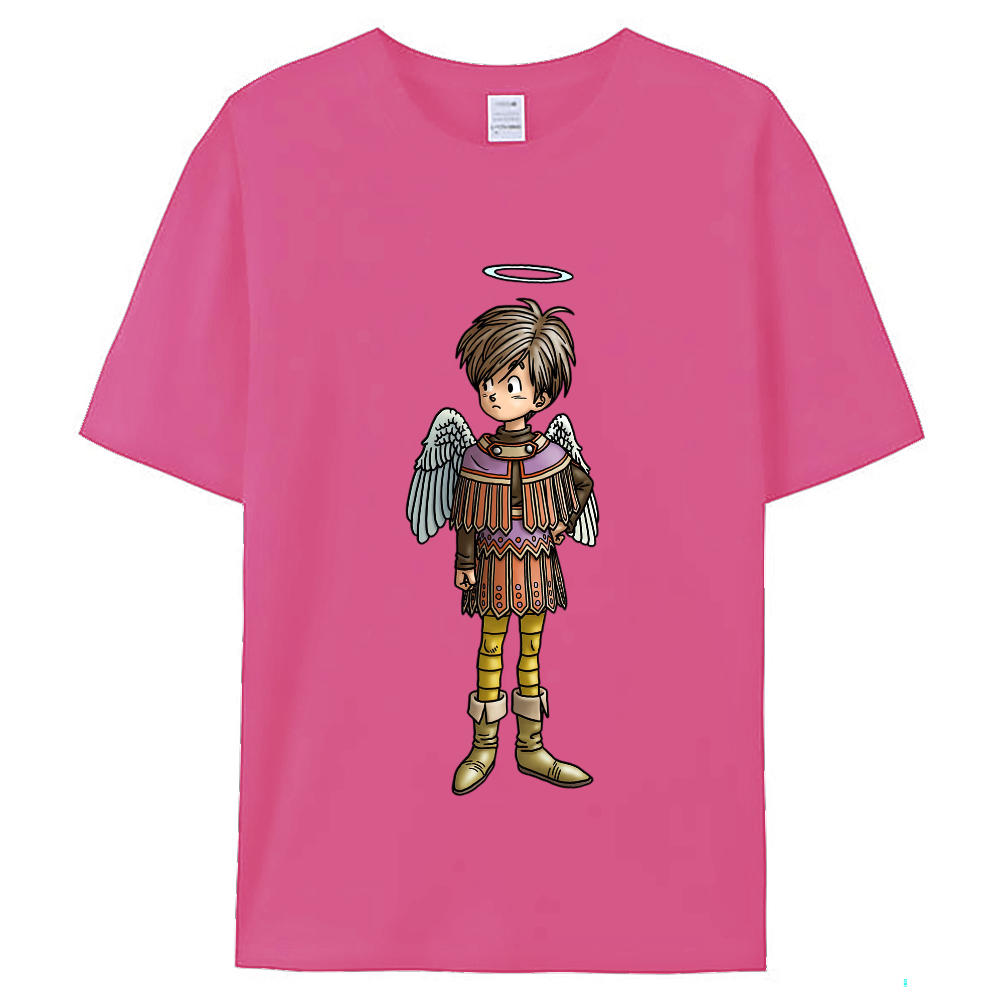 （画像用） ドラゴンクエスト Doragon Kuesuto Dragon Quest レディースカジュアルプリントTシャツ（綿100％）