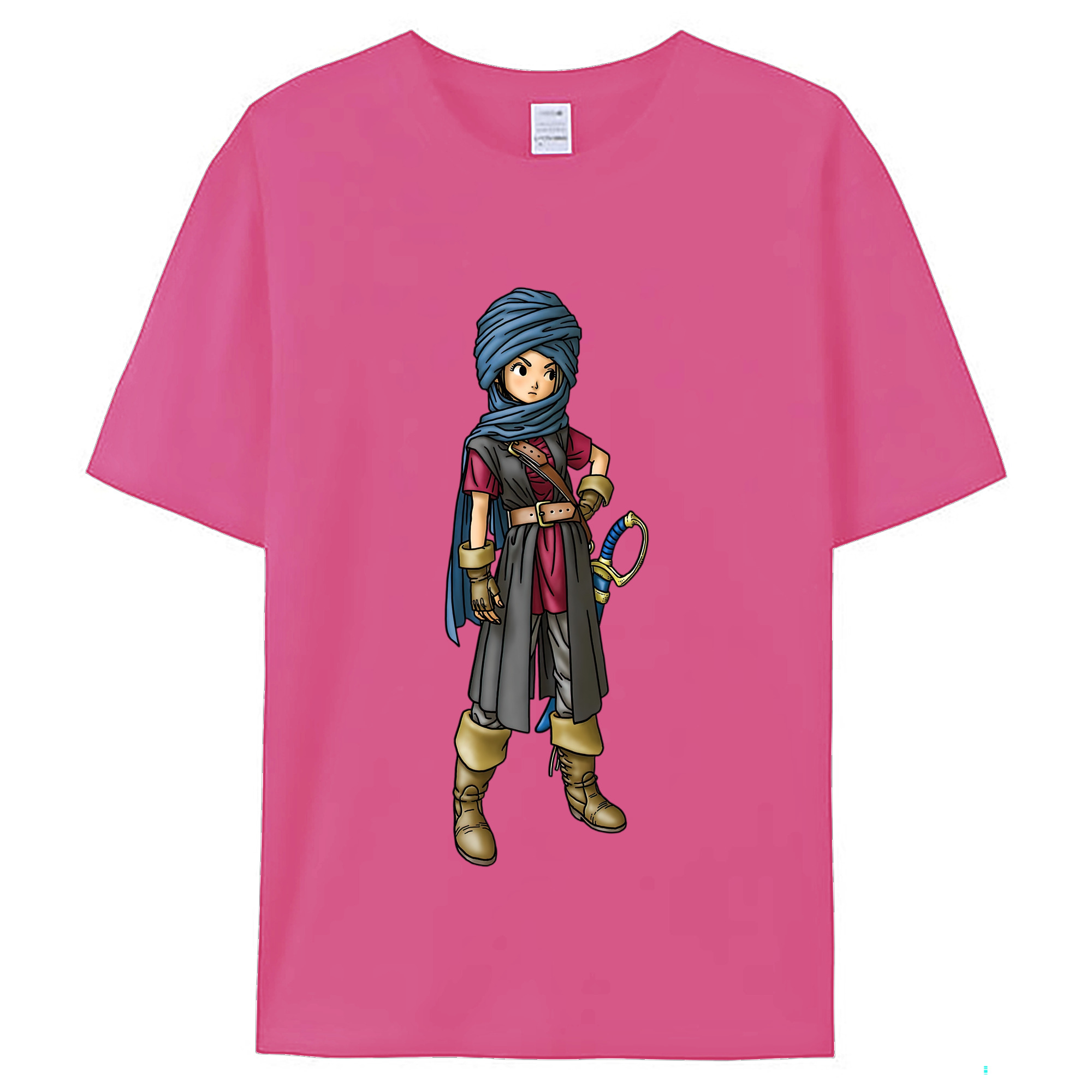 （画像用） ドラゴンクエスト Doragon Kuesuto Dragon Quest レディースカジュアルプリントTシャツ（綿100％）