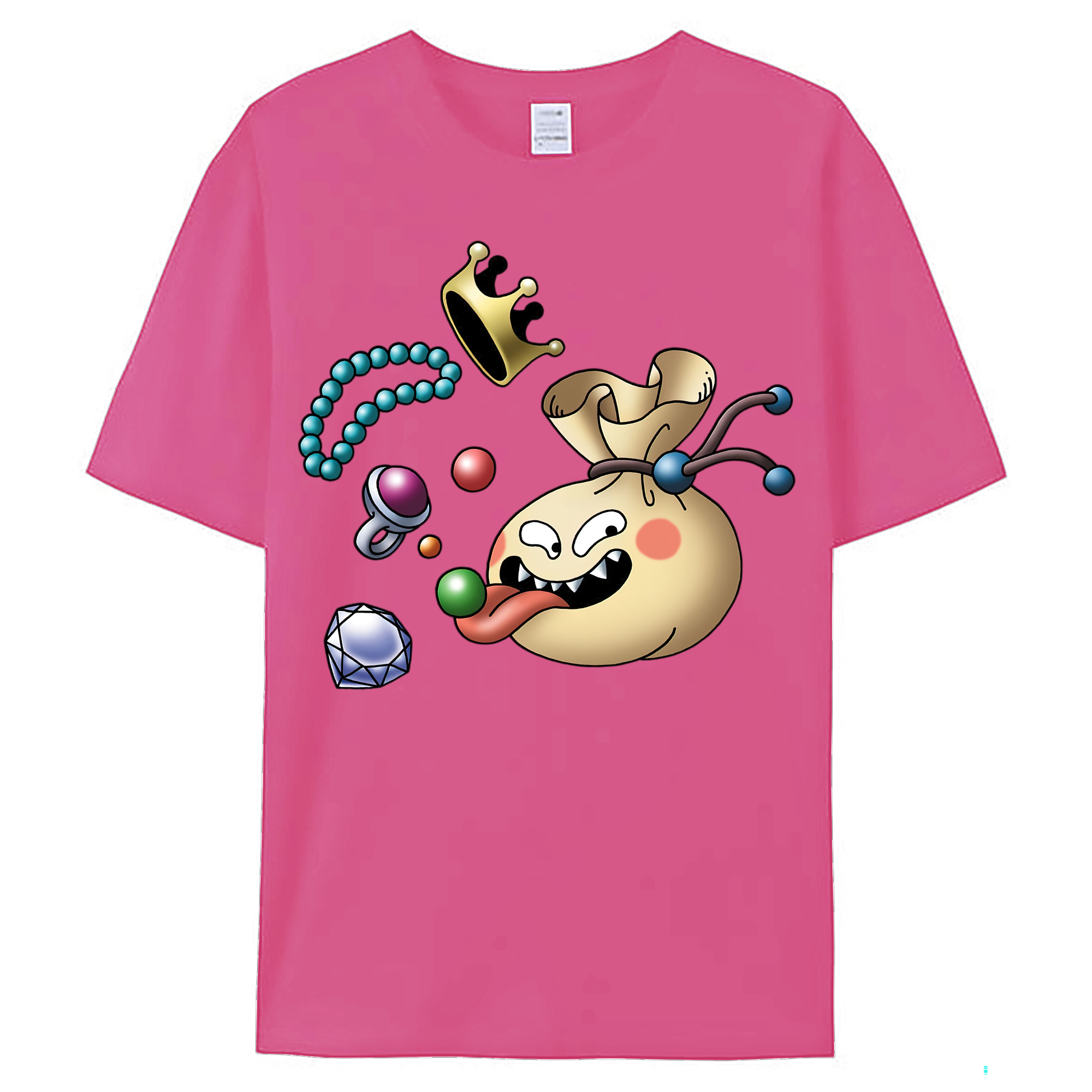 （画像用） ドラゴンクエスト Doragon Kuesuto Dragon Quest レディースカジュアルプリントTシャツ（綿100％）