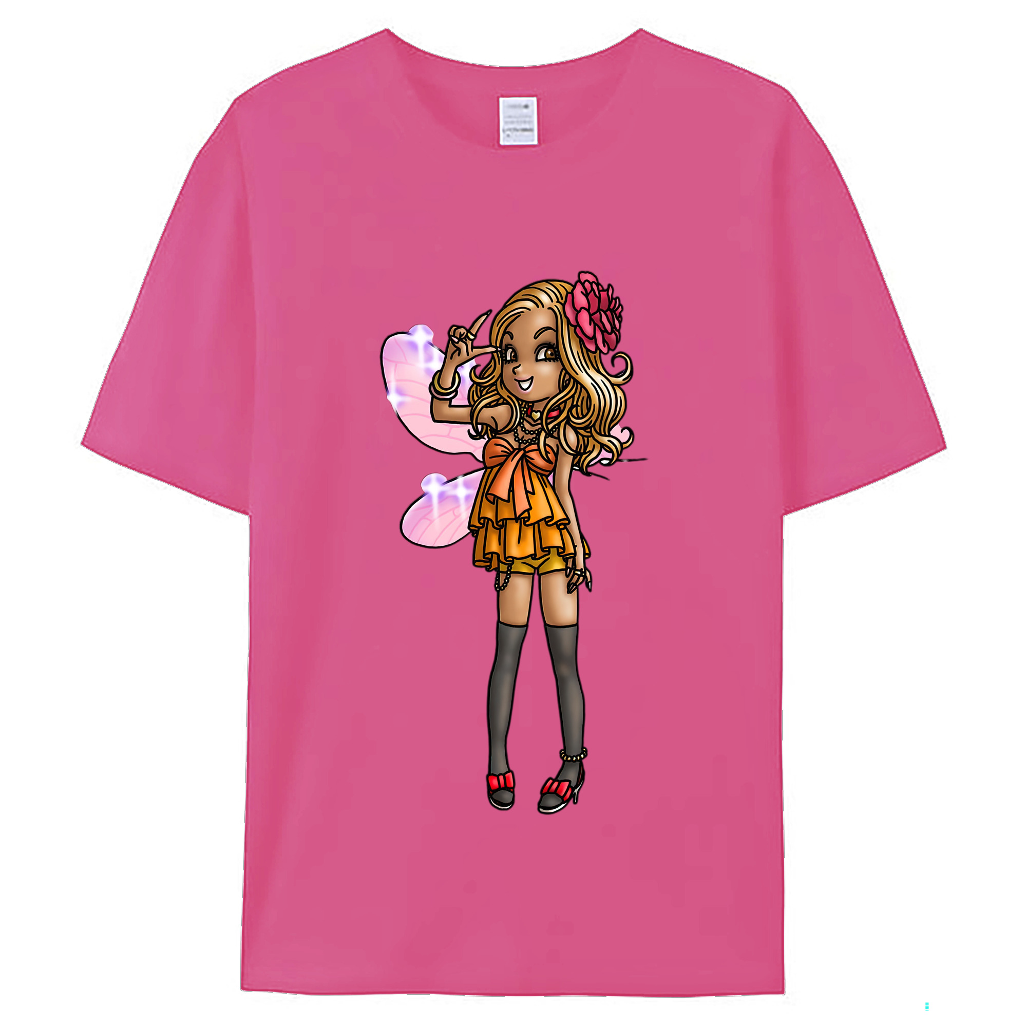 （画像用） ドラゴンクエスト Doragon Kuesuto Dragon Quest レディースカジュアルプリントTシャツ（綿100％）