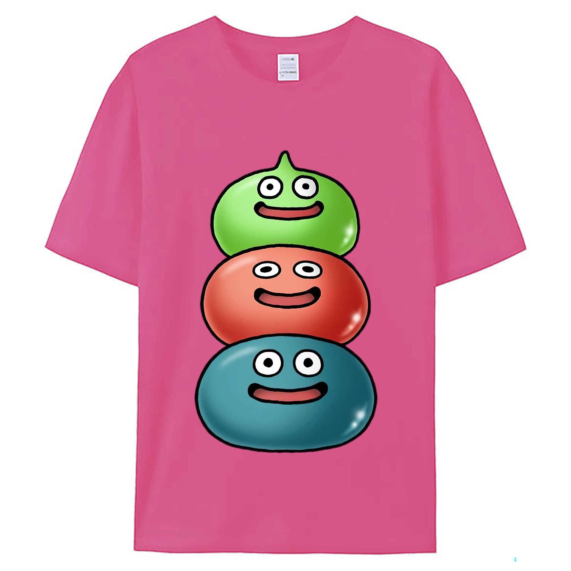 （画像用） ドラゴンクエスト Doragon Kuesuto Dragon Quest レディースカジュアルプリントTシャツ（綿100％）