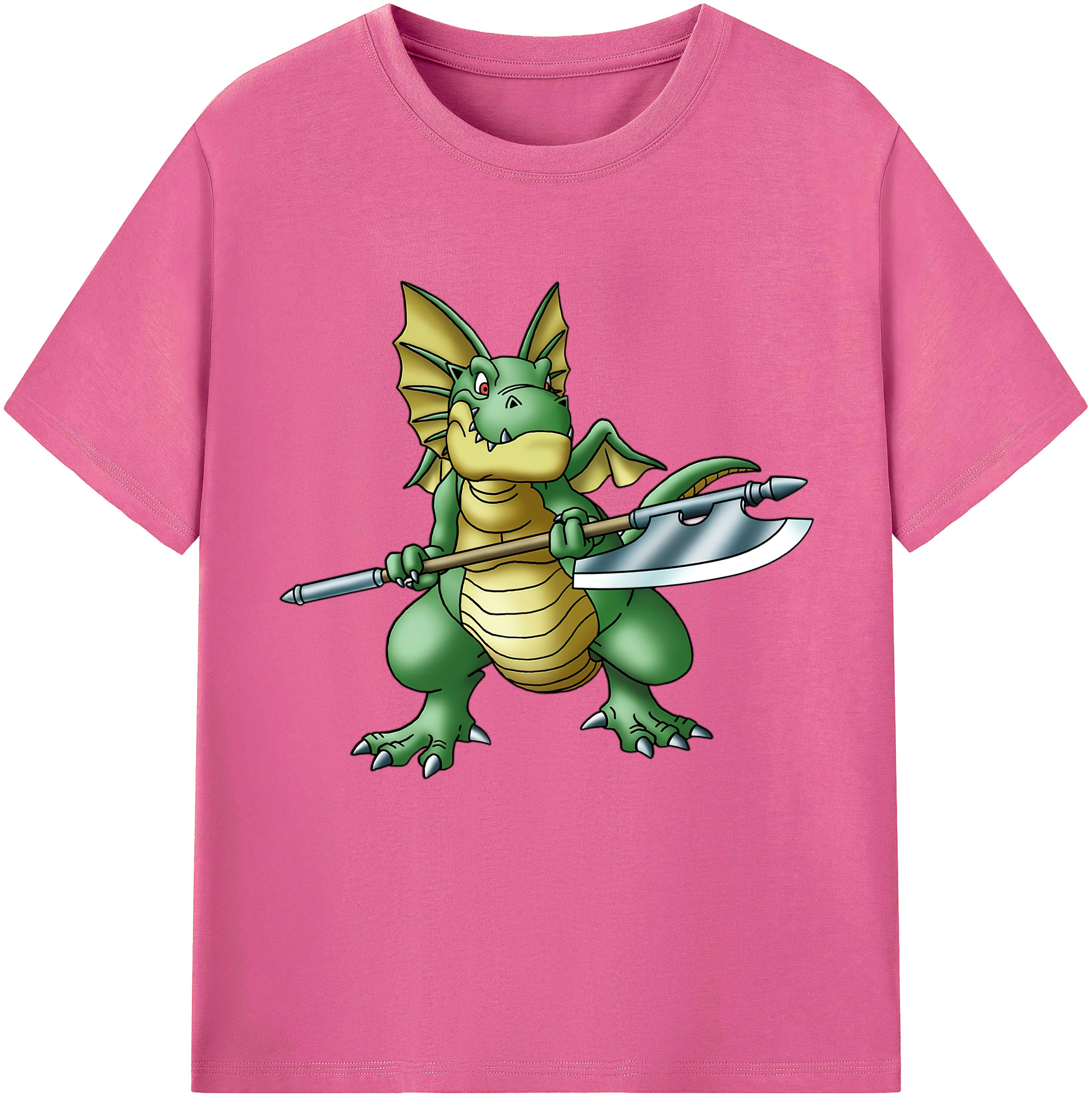 （画像用） ドラゴンクエスト Doragon Kuesuto Dragon Quest レディースカジュアルプリントTシャツ（綿100％）