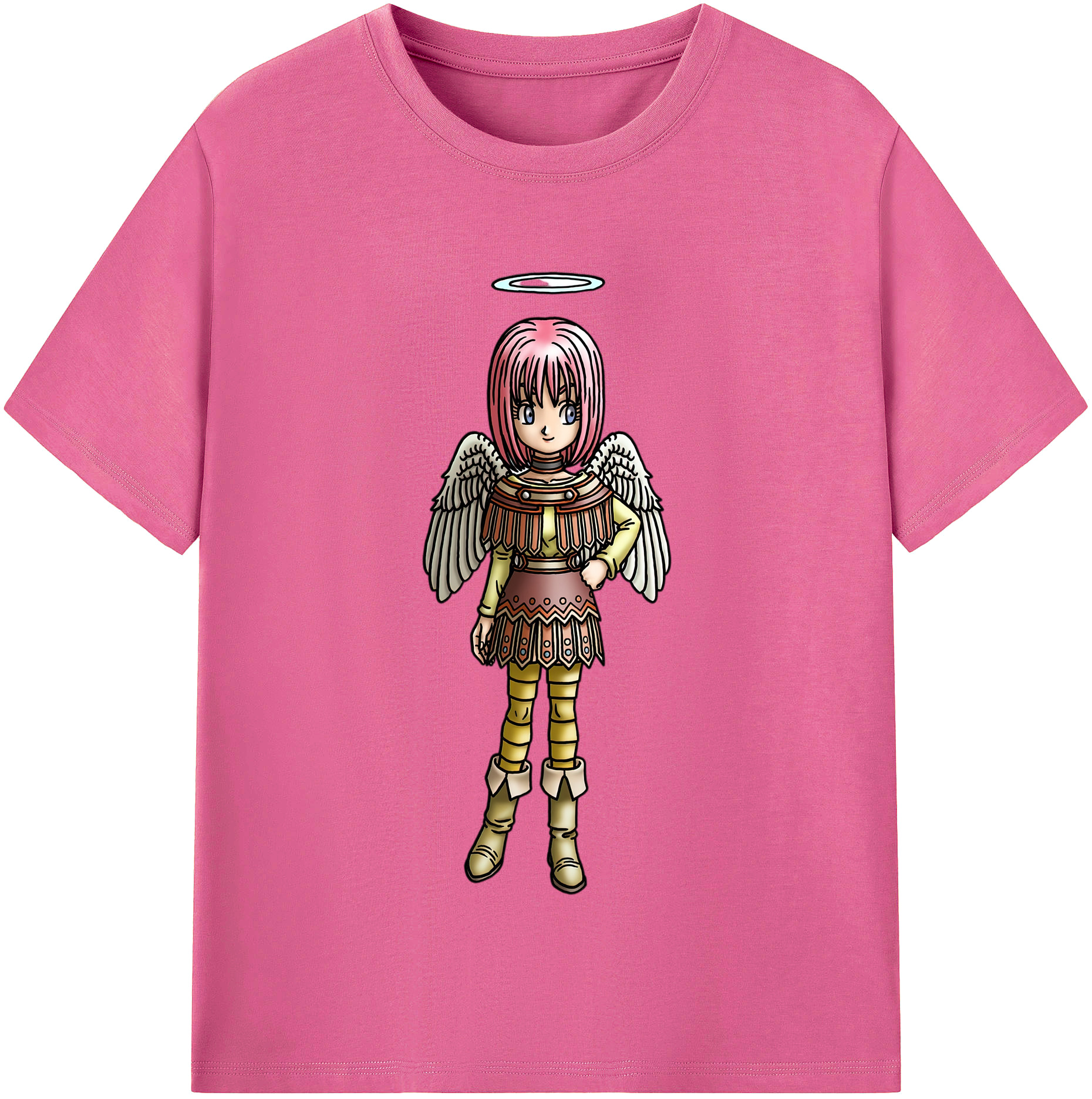 （画像用） ドラゴンクエスト Doragon Kuesuto Dragon Quest レディースカジュアルプリントTシャツ（綿100％）