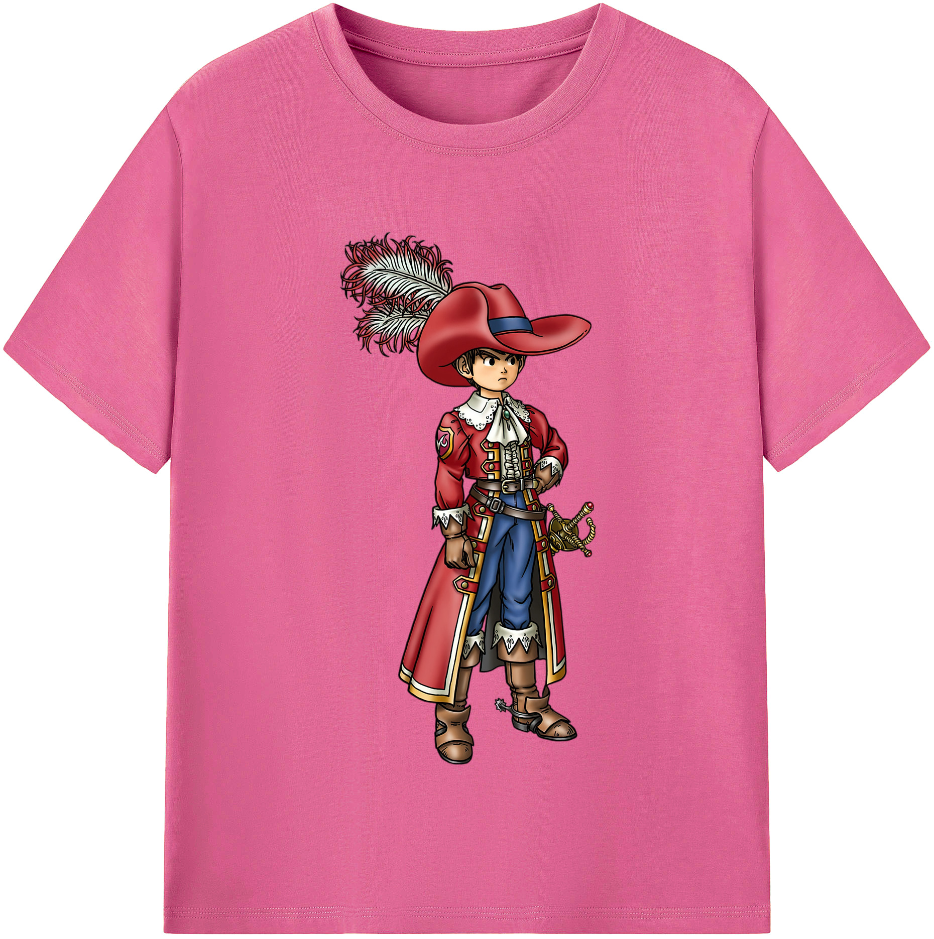 （画像用） ドラゴンクエスト Doragon Kuesuto Dragon Quest レディースカジュアルプリントTシャツ（綿100％）