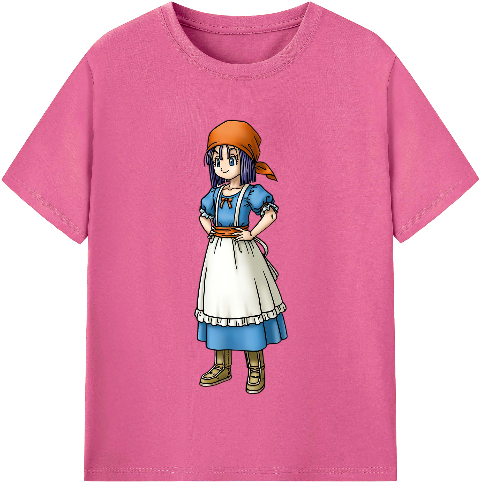 （画像用） ドラゴンクエスト Doragon Kuesuto Dragon Quest レディースカジュアルプリントTシャツ（綿100％）