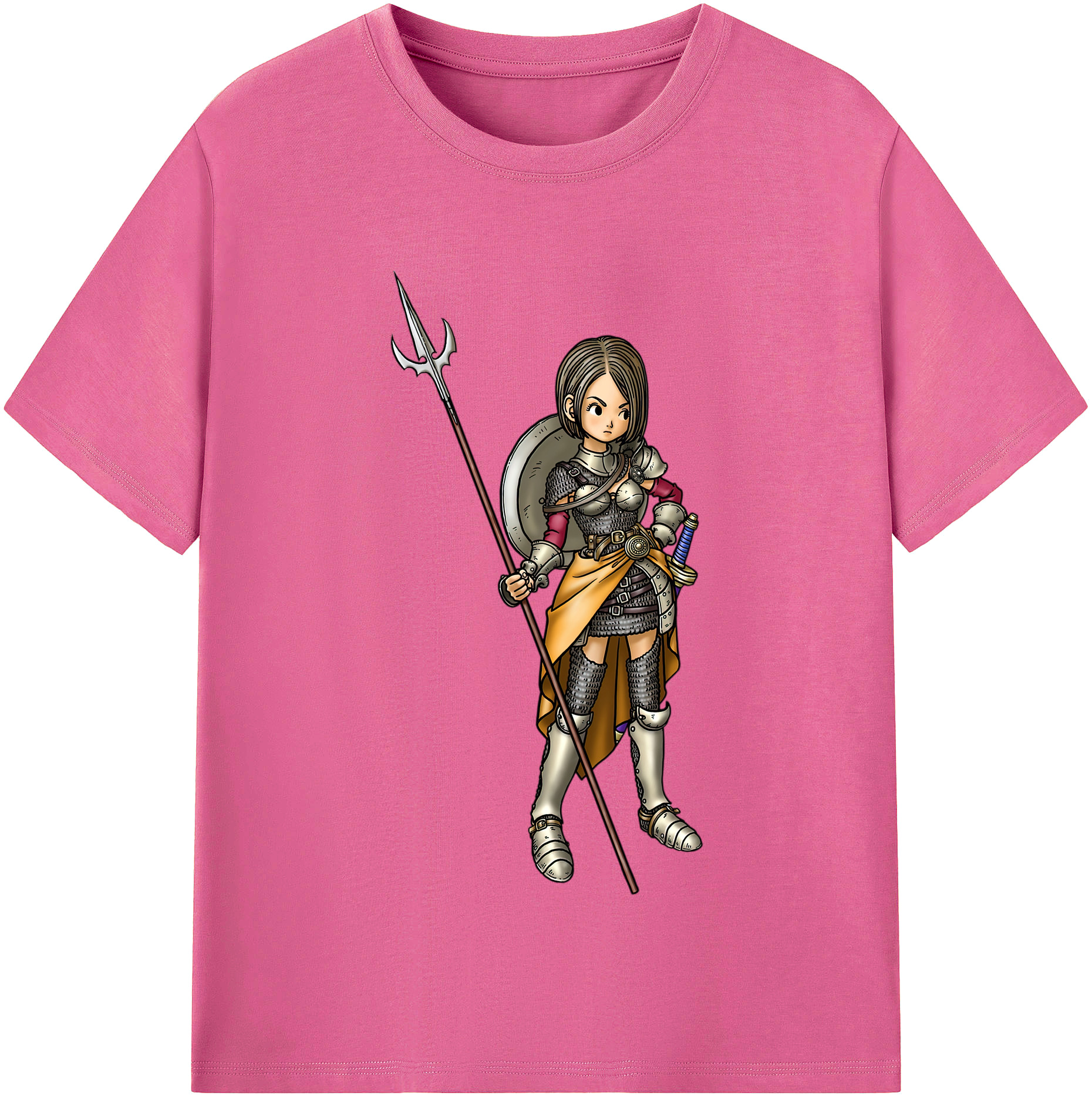 （画像用） ドラゴンクエスト Doragon Kuesuto Dragon Quest レディースカジュアルプリントTシャツ（綿100％）