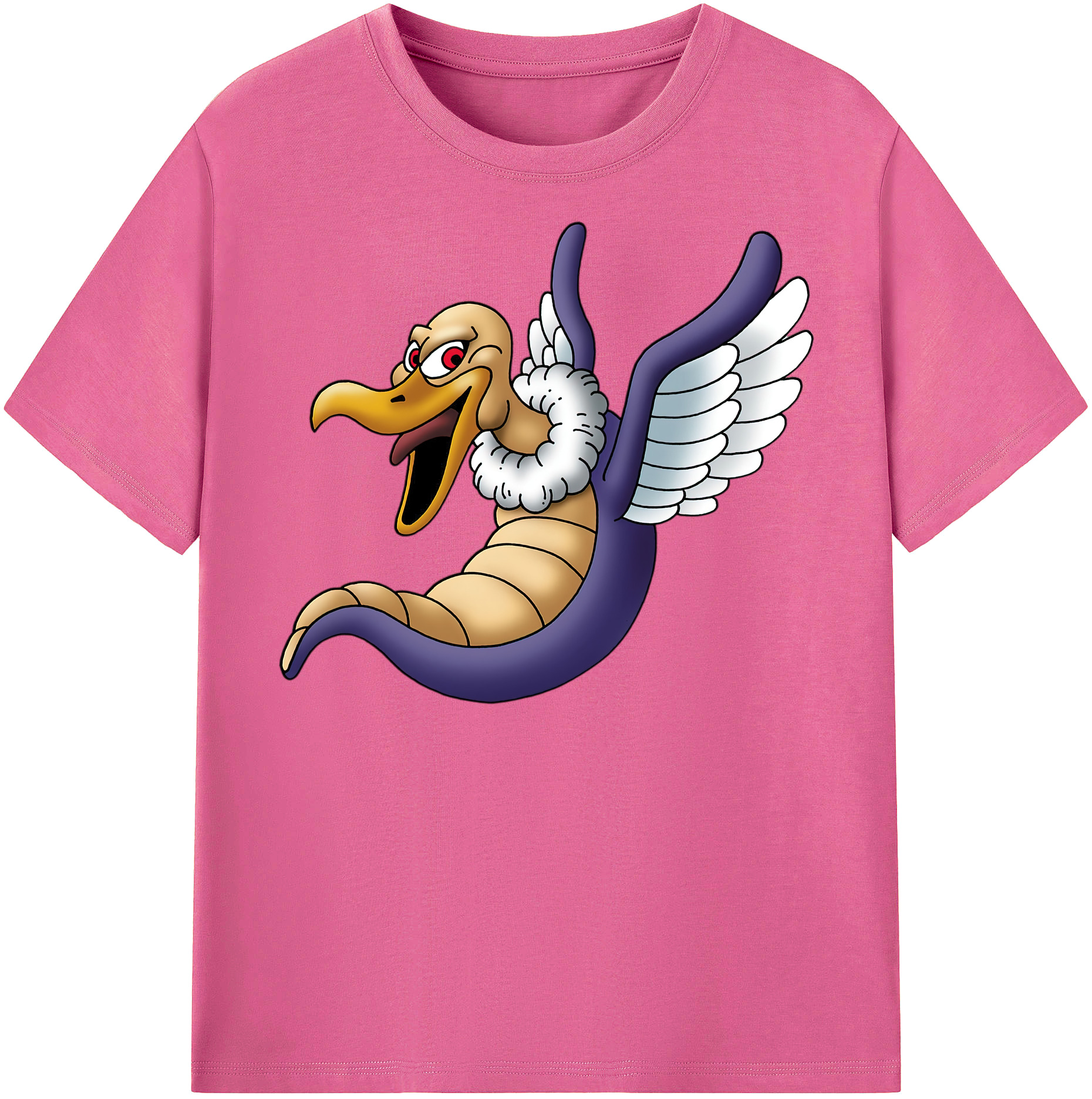 （画像用） ドラゴンクエスト Doragon Kuesuto Dragon Quest レディースカジュアルプリントTシャツ（綿100％）