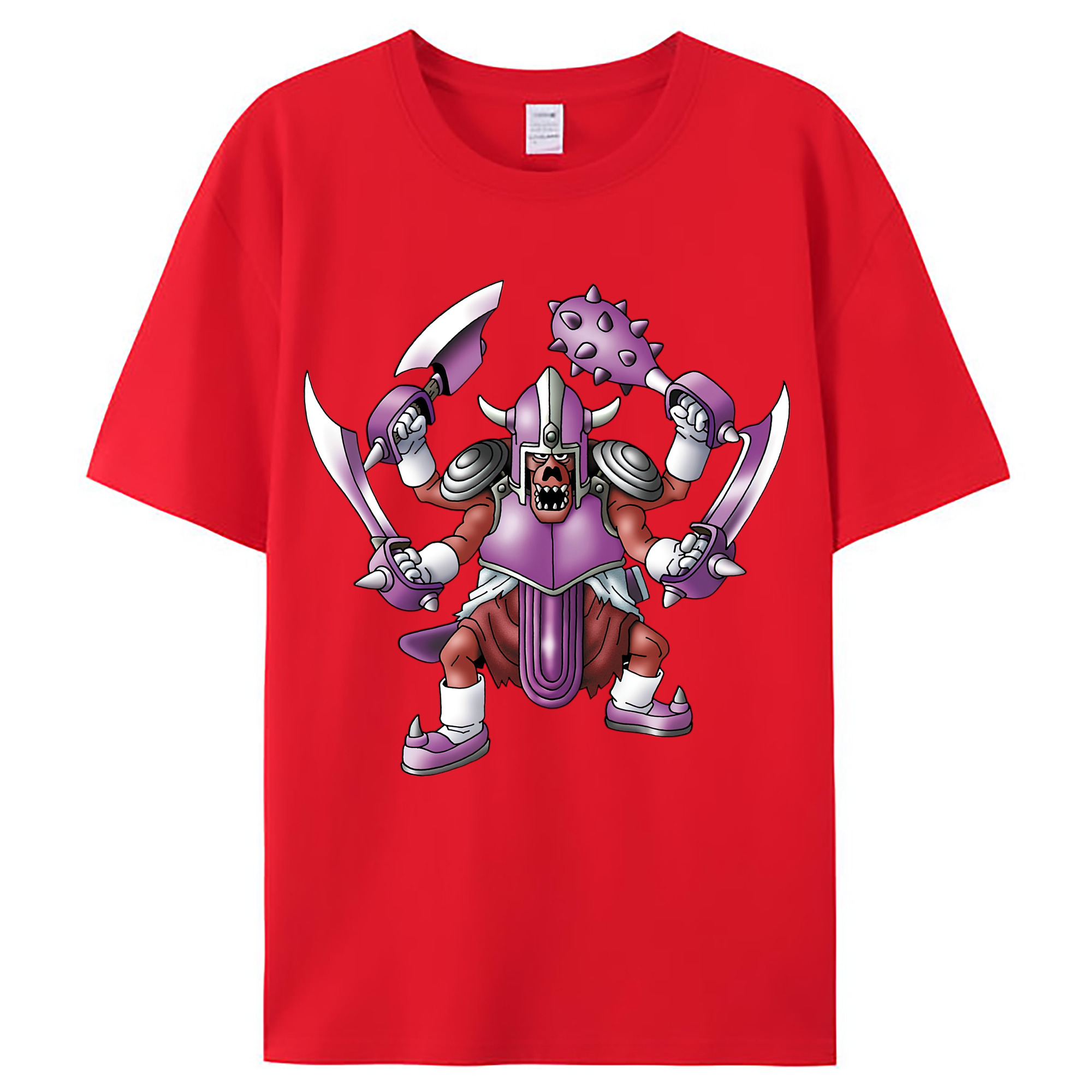 （画像用） ドラゴンクエスト Doragon Kuesuto Dragon Quest レディースカジュアルプリントTシャツ（綿100％）