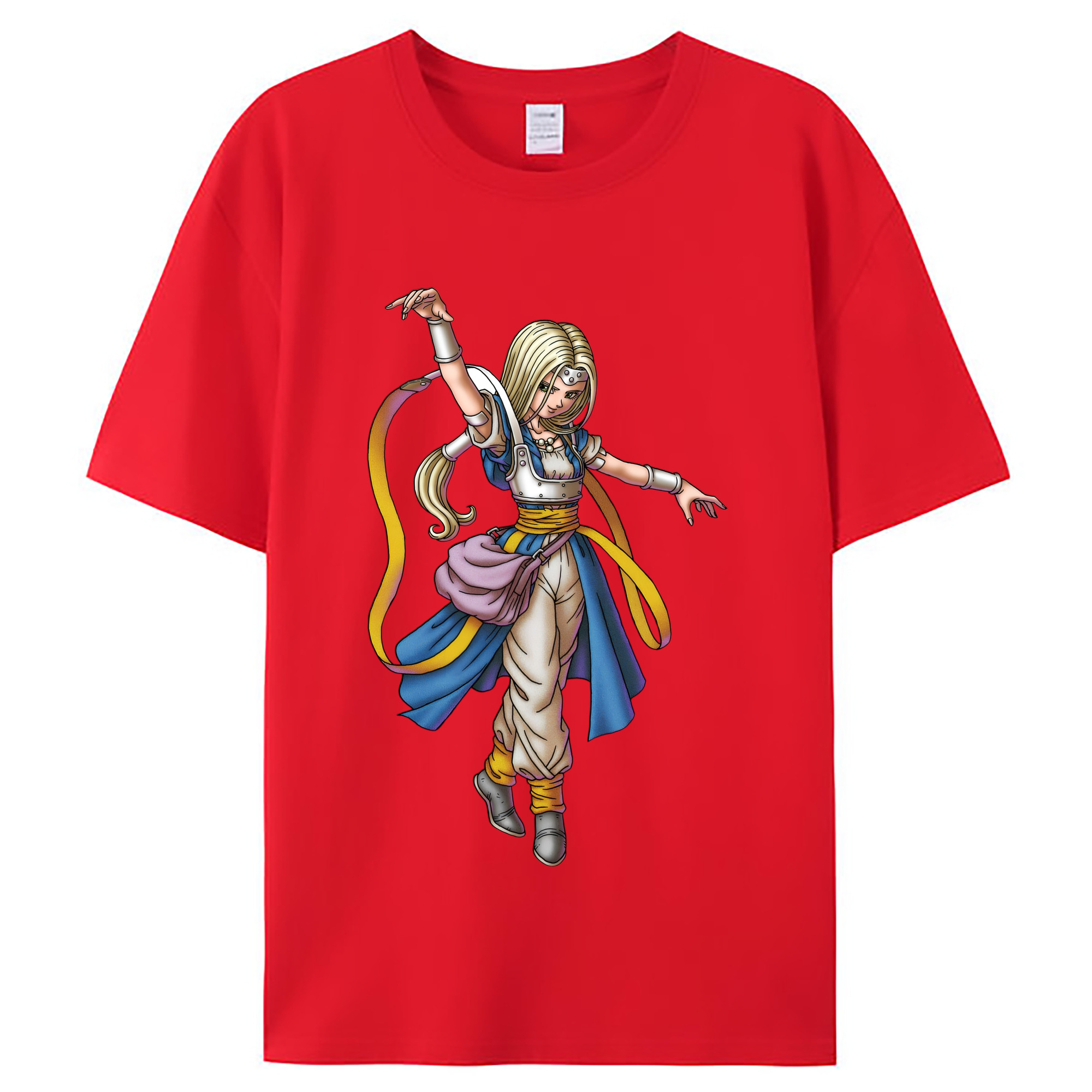 （画像用） ドラゴンクエスト Doragon Kuesuto Dragon Quest レディースカジュアルプリントTシャツ（綿100％）