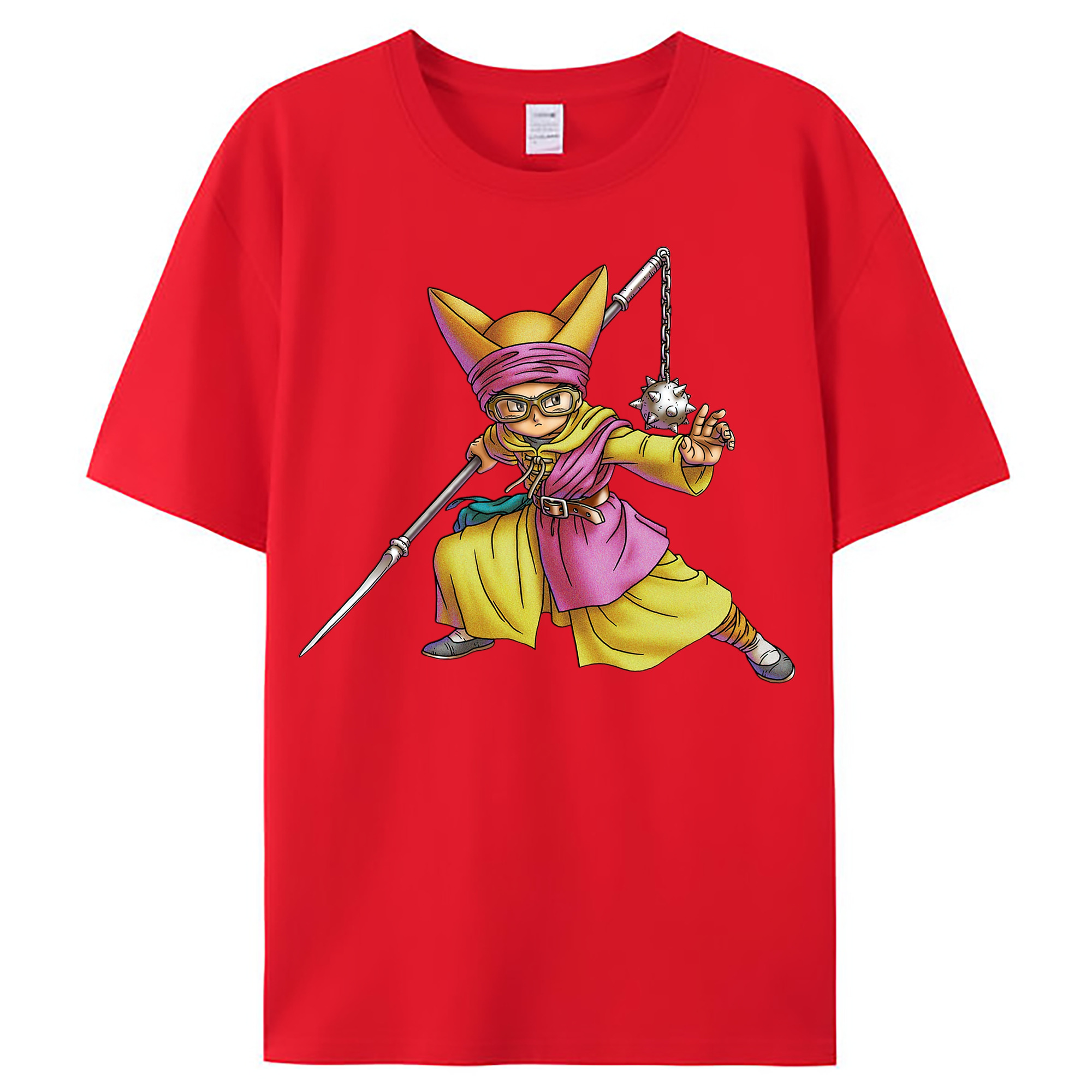 （画像用） ドラゴンクエスト Doragon Kuesuto Dragon Quest レディースカジュアルプリントTシャツ（綿100％）