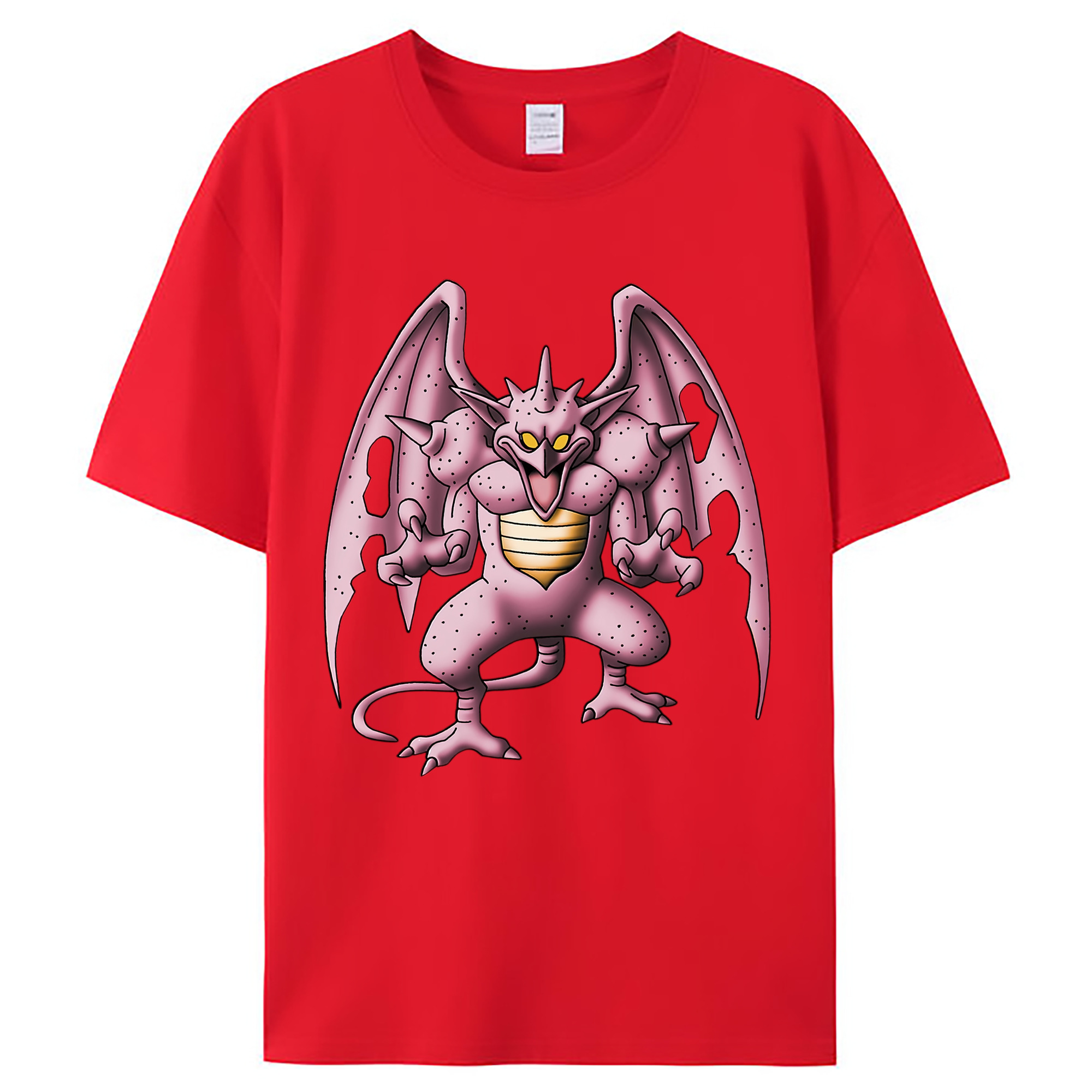 （画像用） ドラゴンクエスト Doragon Kuesuto Dragon Quest レディースカジュアルプリントTシャツ（綿100％）