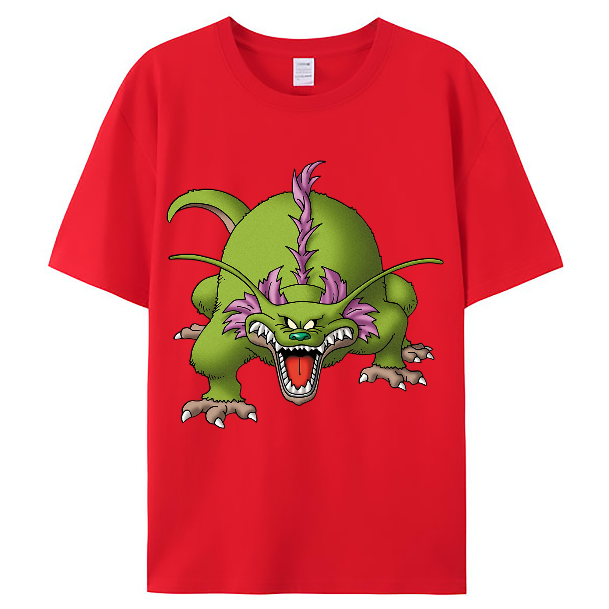 （画像用） ドラゴンクエスト Doragon Kuesuto Dragon Quest レディースカジュアルプリントTシャツ（綿100％）