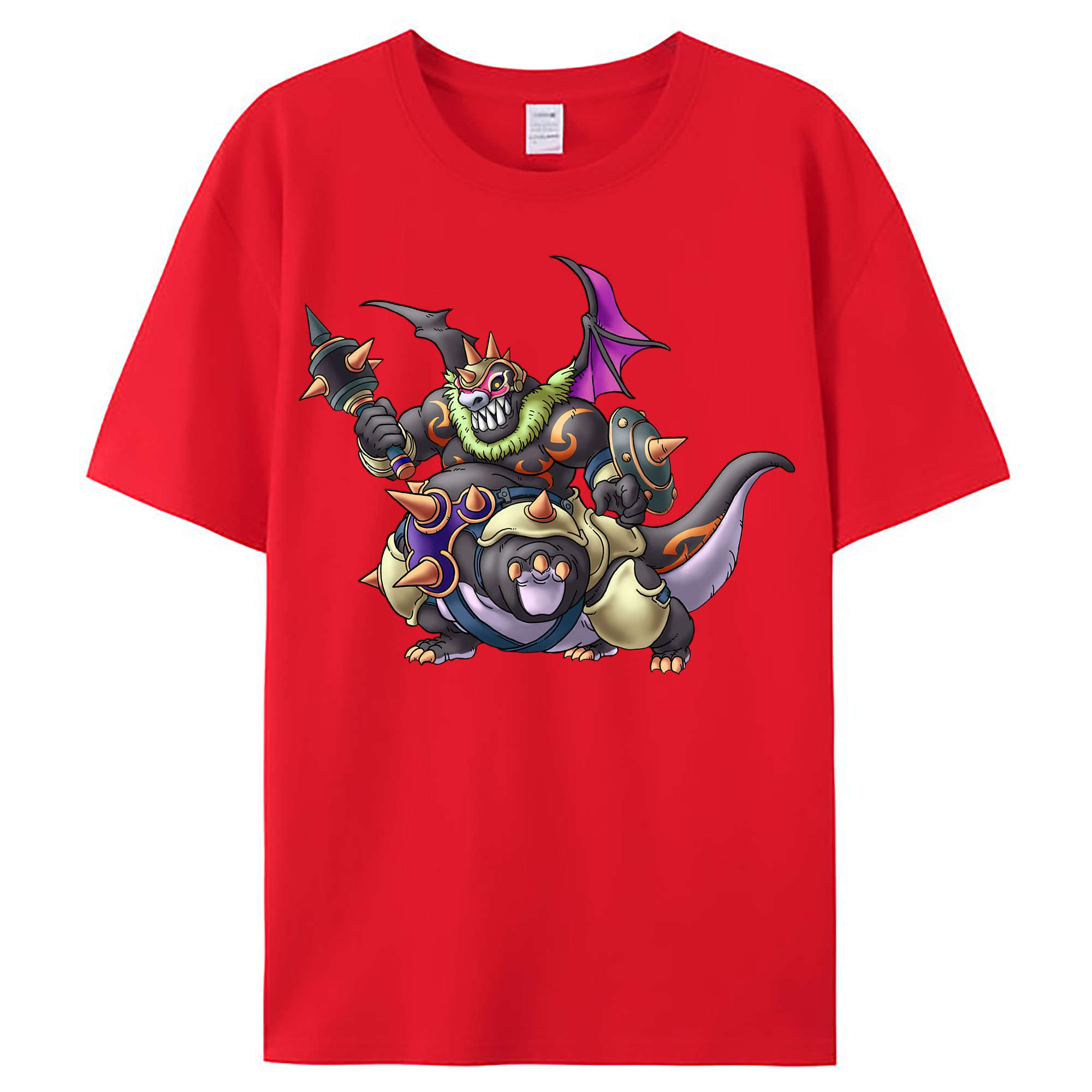 （画像用） ドラゴンクエスト Doragon Kuesuto Dragon Quest レディースカジュアルプリントTシャツ（綿100％）