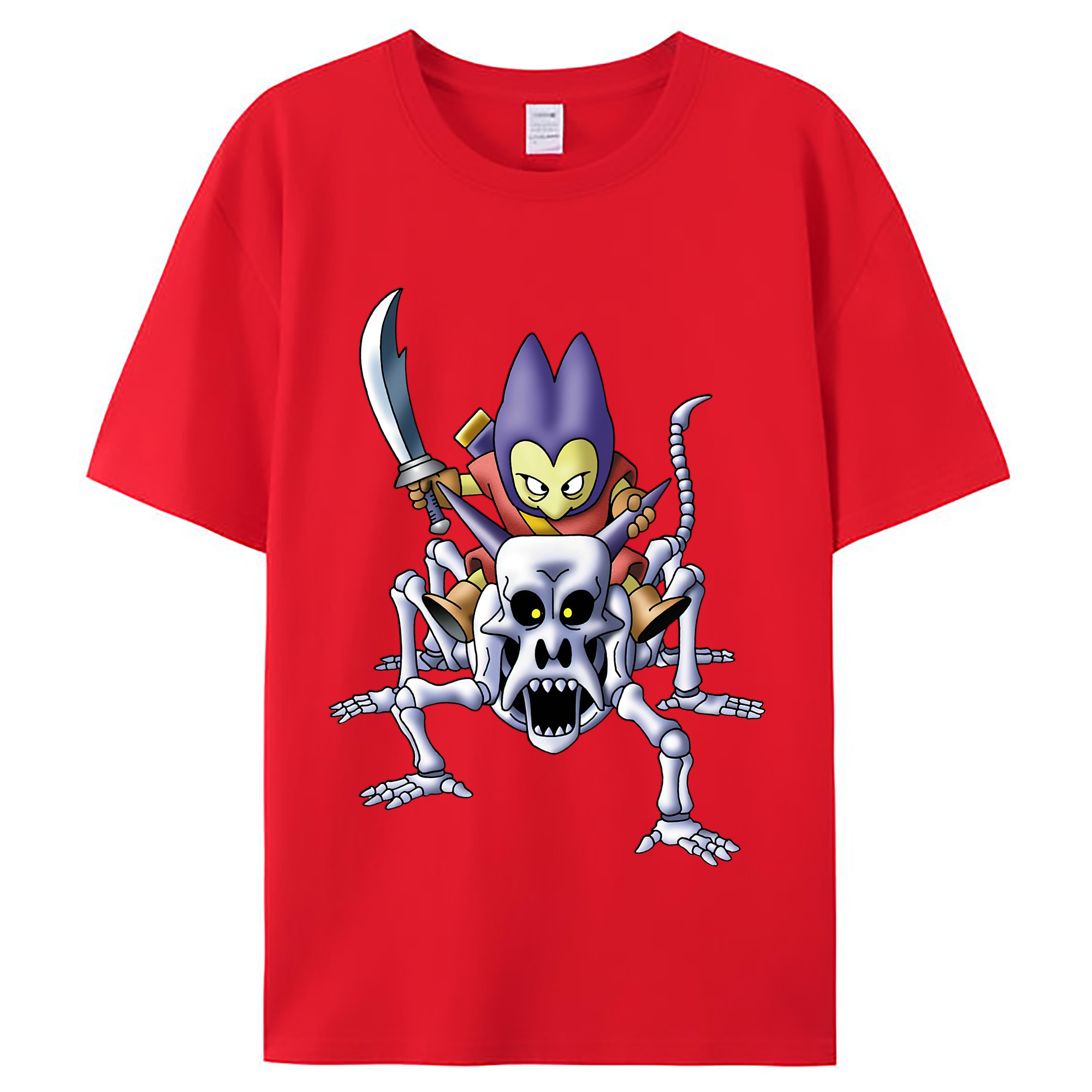 （画像用） ドラゴンクエスト Doragon Kuesuto Dragon Quest レディースカジュアルプリントTシャツ（綿100％）