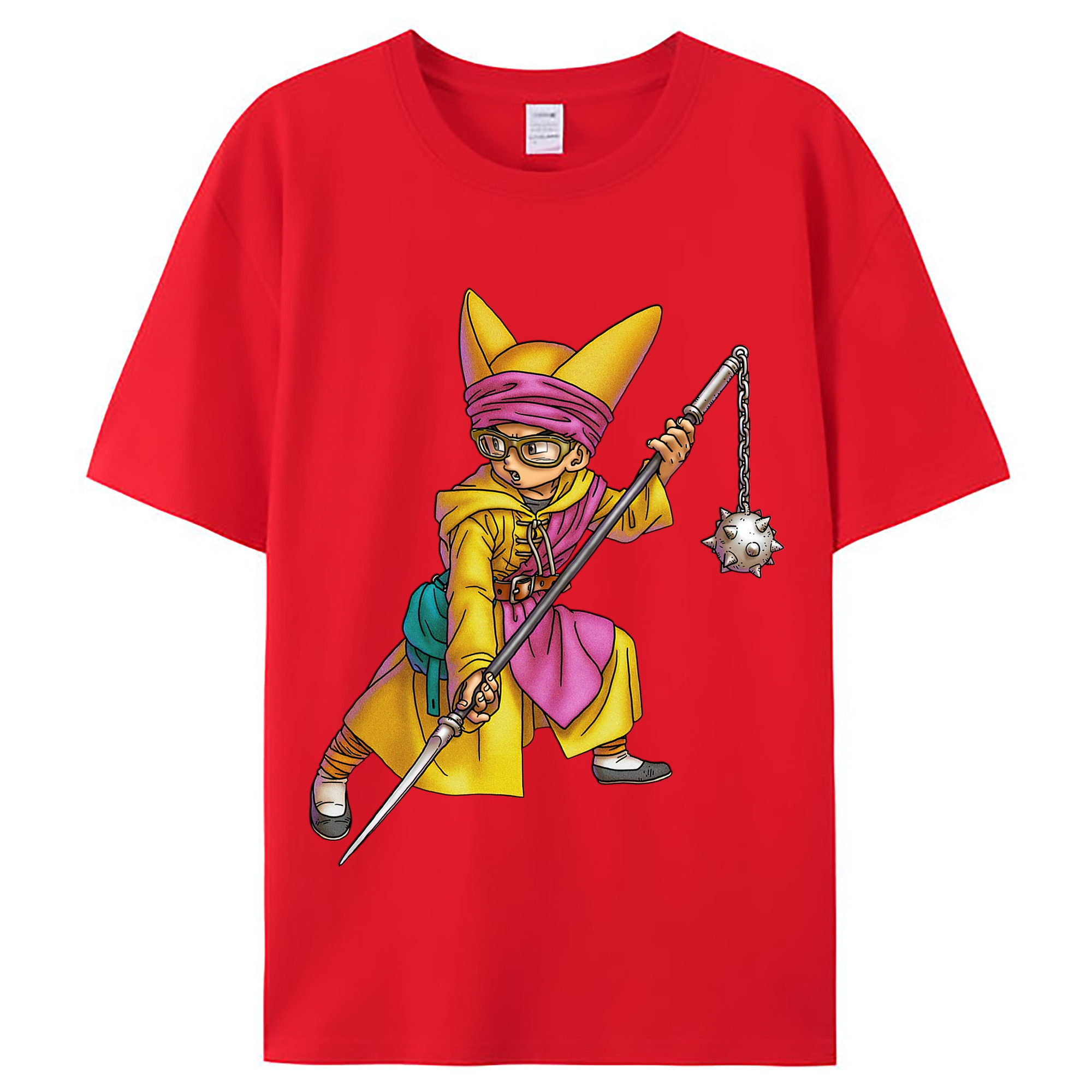 （画像用） ドラゴンクエスト Doragon Kuesuto Dragon Quest レディースカジュアルプリントTシャツ（綿100％）