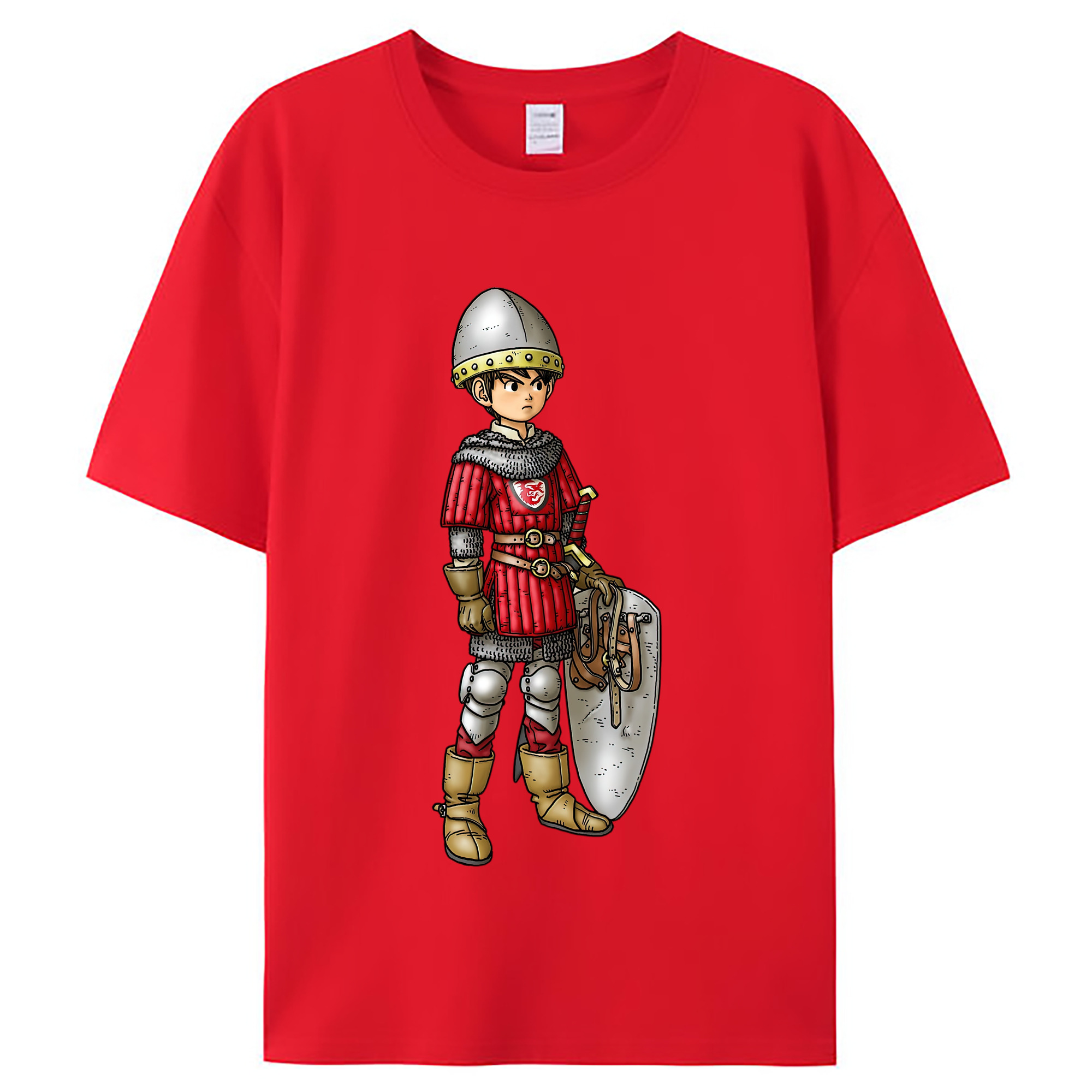（画像用） ドラゴンクエスト Doragon Kuesuto Dragon Quest レディースカジュアルプリントTシャツ（綿100％）