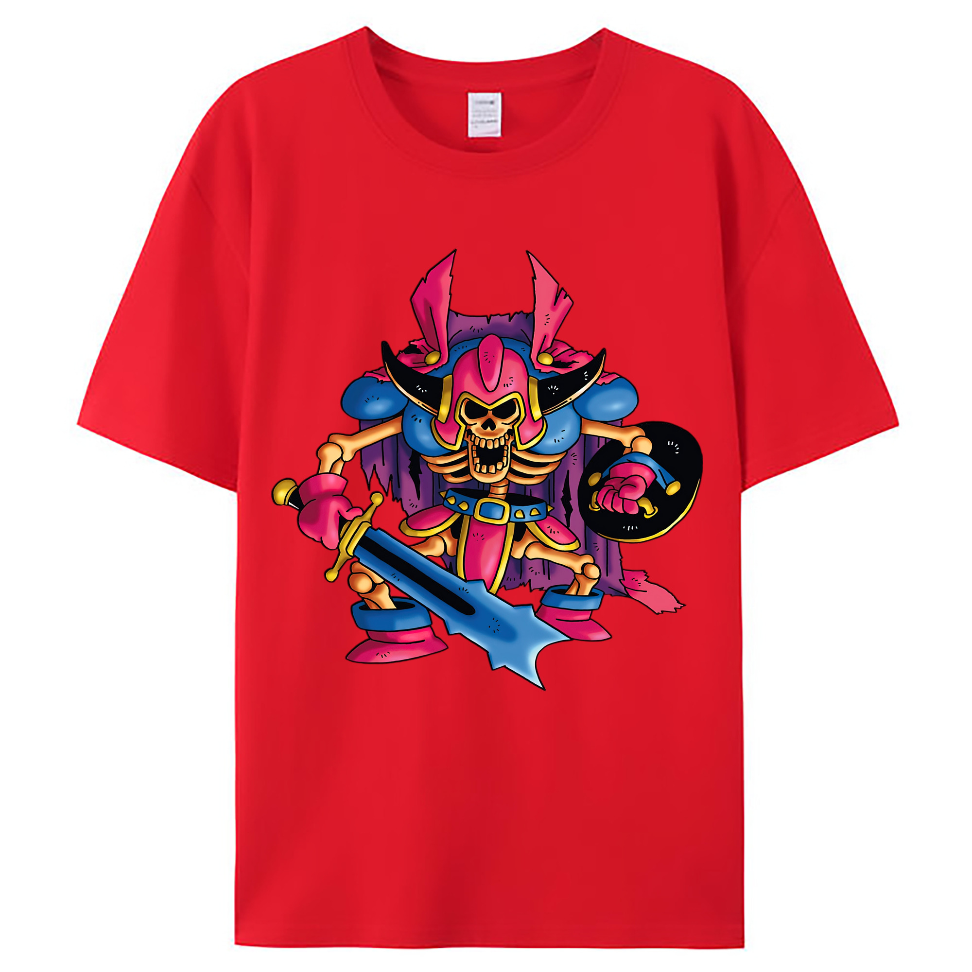 （画像用） ドラゴンクエスト Doragon Kuesuto Dragon Quest レディースカジュアルプリントTシャツ（綿100％）