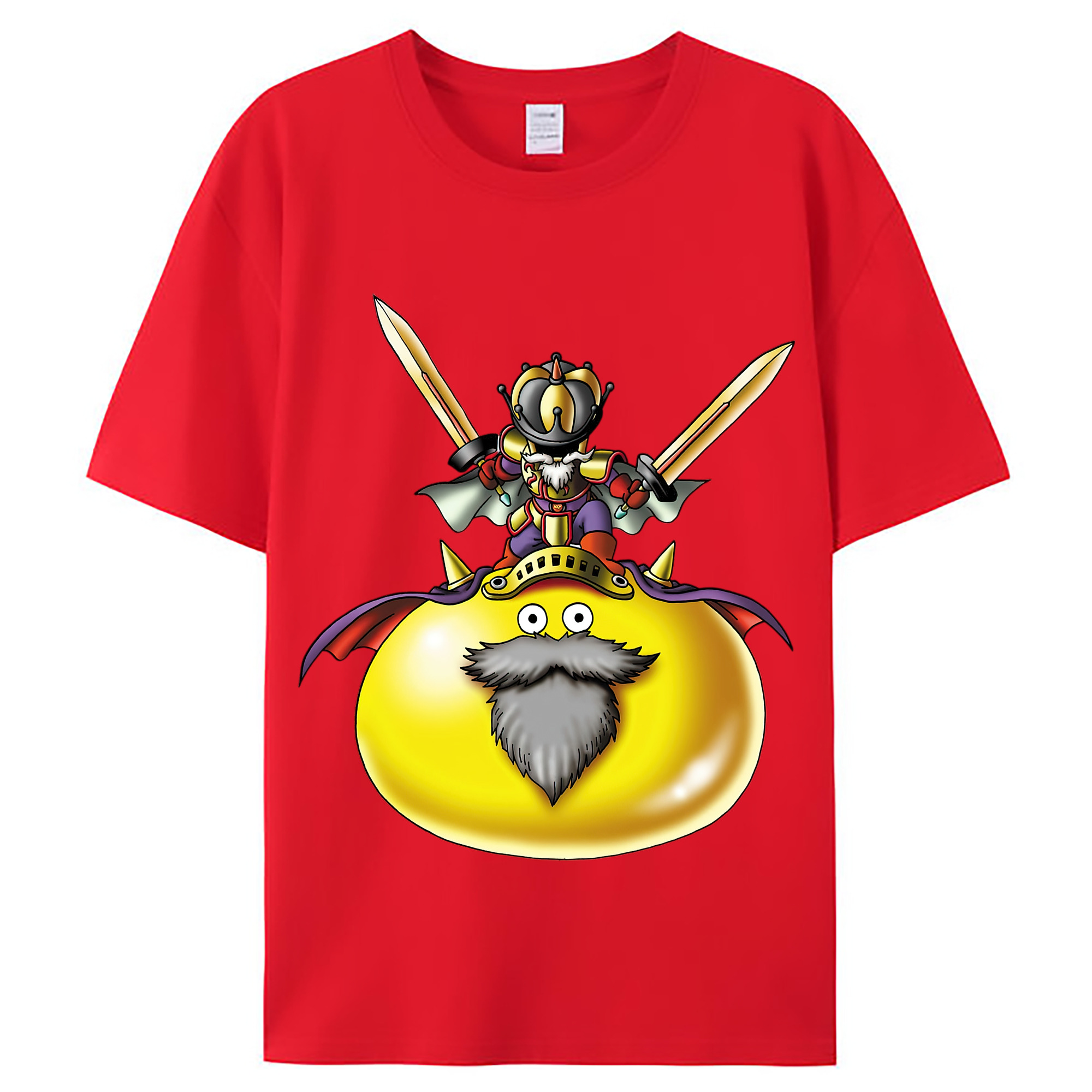 （画像用） ドラゴンクエスト Doragon Kuesuto Dragon Quest レディースカジュアルプリントTシャツ（綿100％）