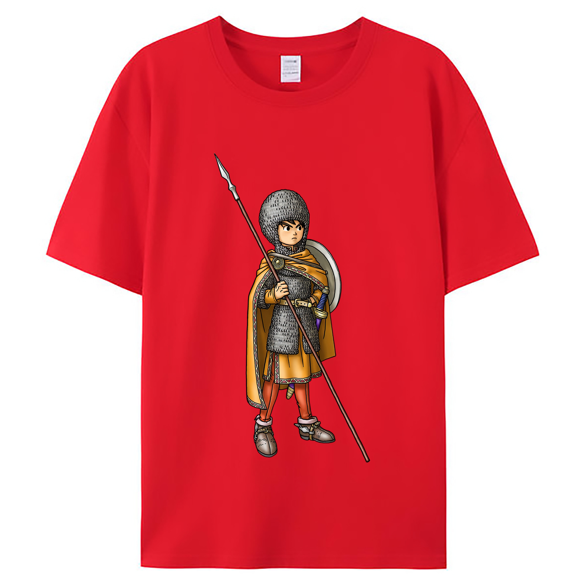 （画像用） ドラゴンクエスト Doragon Kuesuto Dragon Quest レディースカジュアルプリントTシャツ（綿100％）