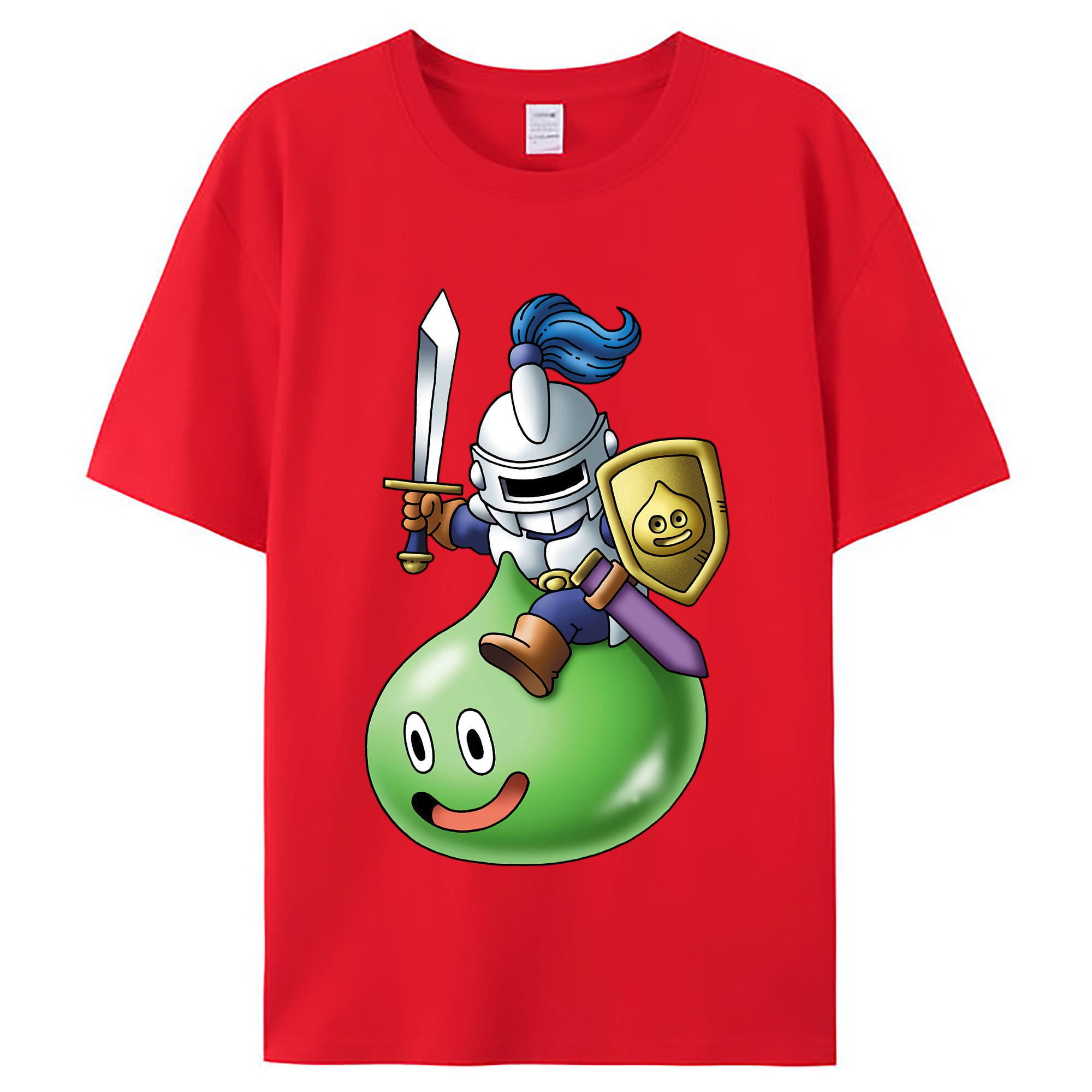 （画像用） ドラゴンクエスト Doragon Kuesuto Dragon Quest レディースカジュアルプリントTシャツ（綿100％）