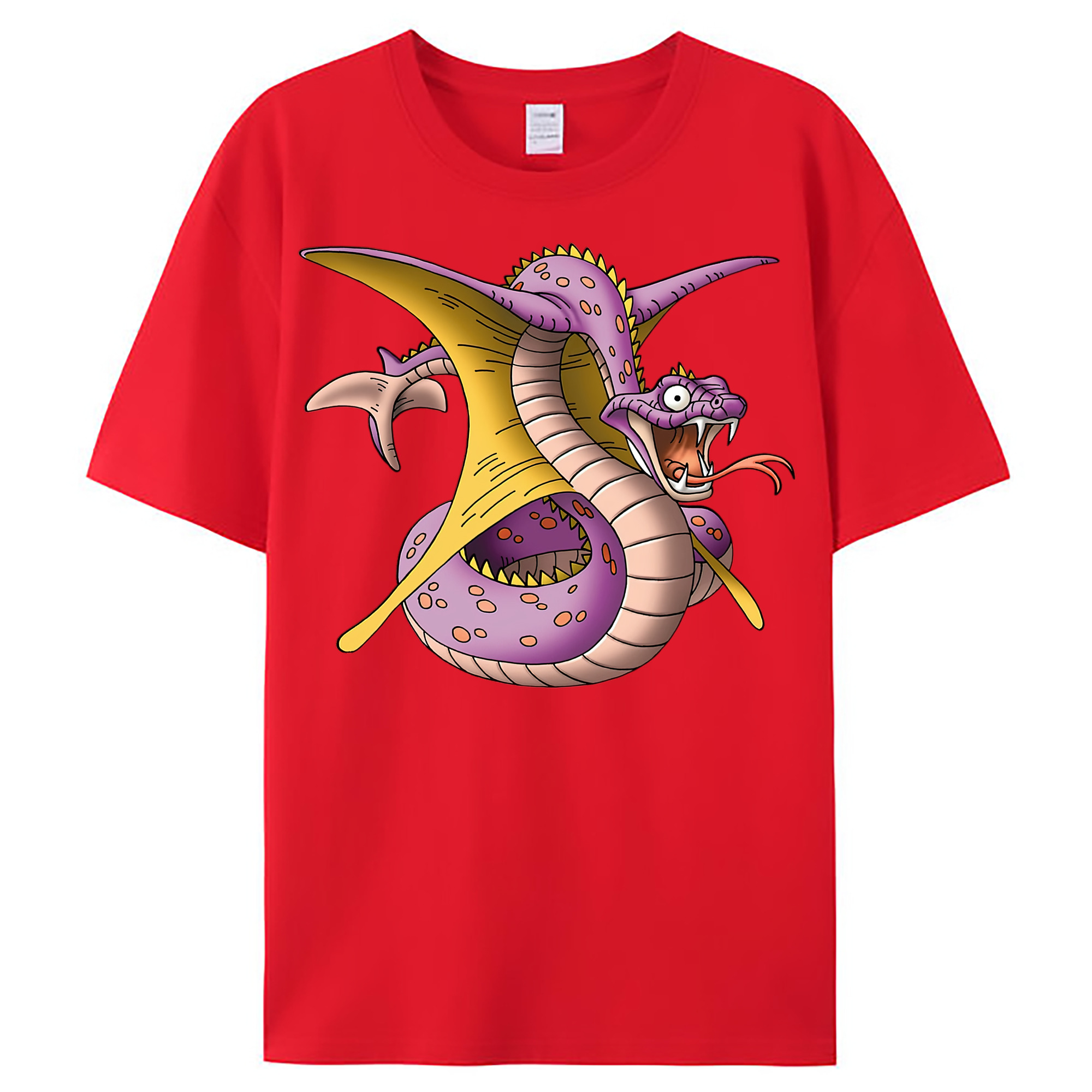 （画像用） ドラゴンクエスト Doragon Kuesuto Dragon Quest レディースカジュアルプリントTシャツ（綿100％）
