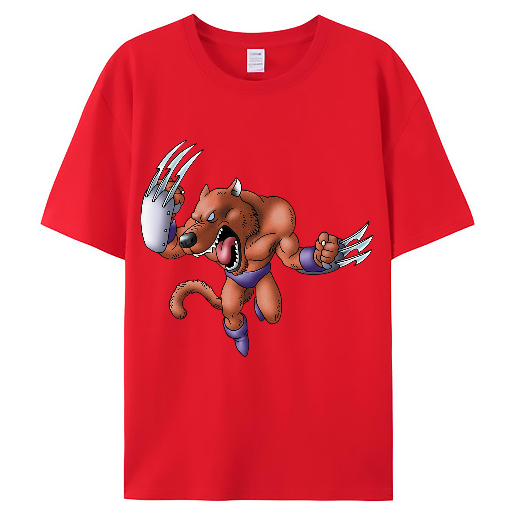 （画像用） ドラゴンクエスト Doragon Kuesuto Dragon Quest レディースカジュアルプリントTシャツ（綿100％）