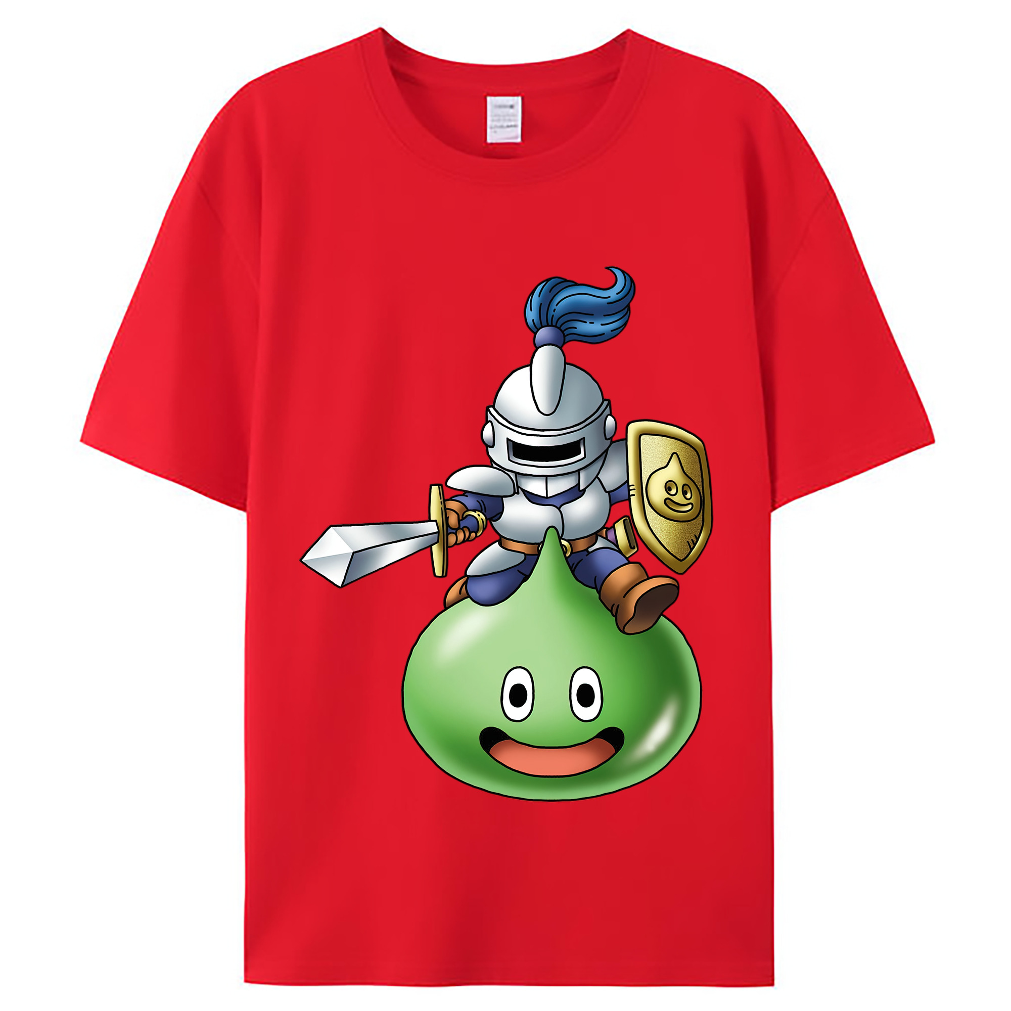（画像用） ドラゴンクエスト Doragon Kuesuto Dragon Quest レディースカジュアルプリントTシャツ（綿100％）
