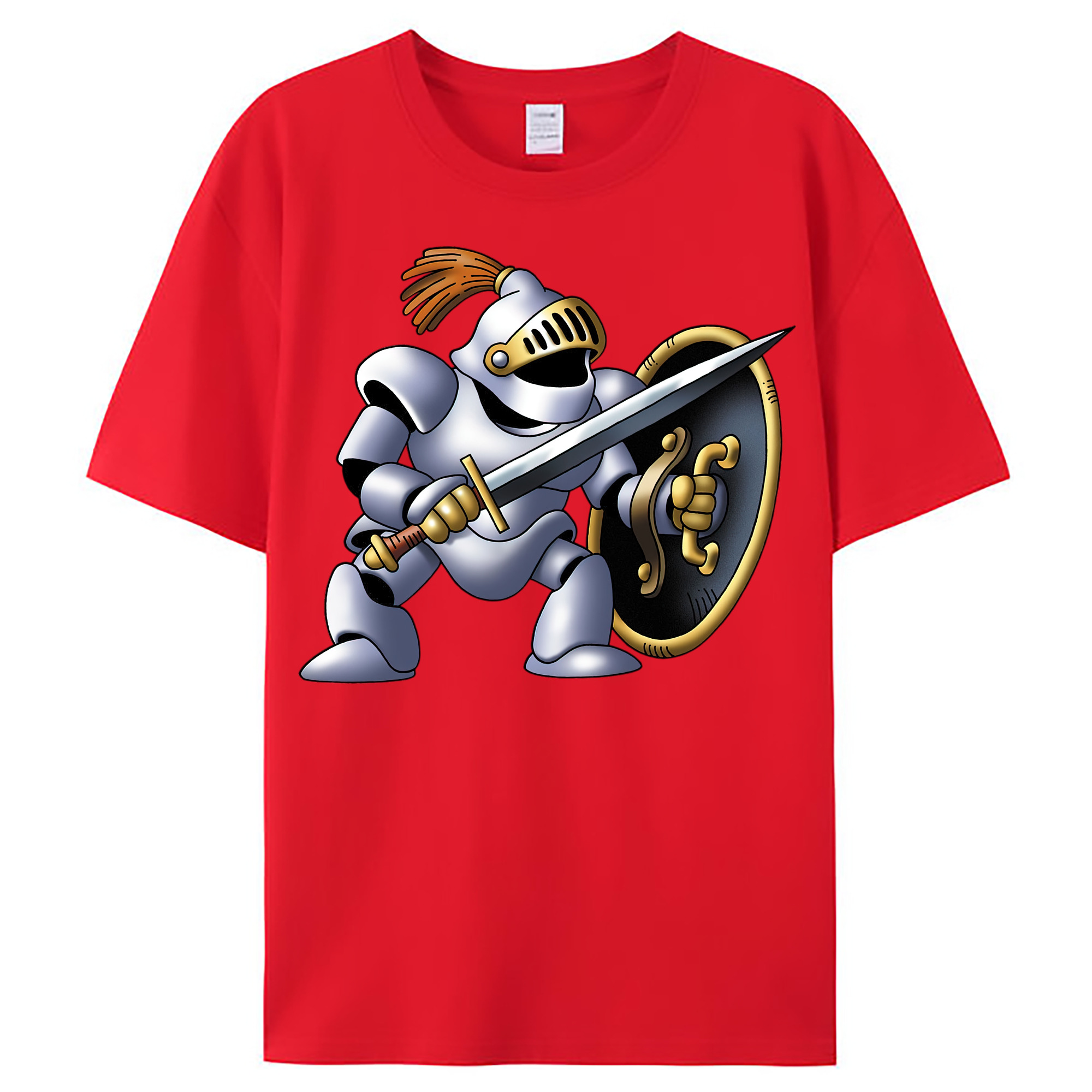 （画像用） ドラゴンクエスト Doragon Kuesuto Dragon Quest レディースカジュアルプリントTシャツ（綿100％）