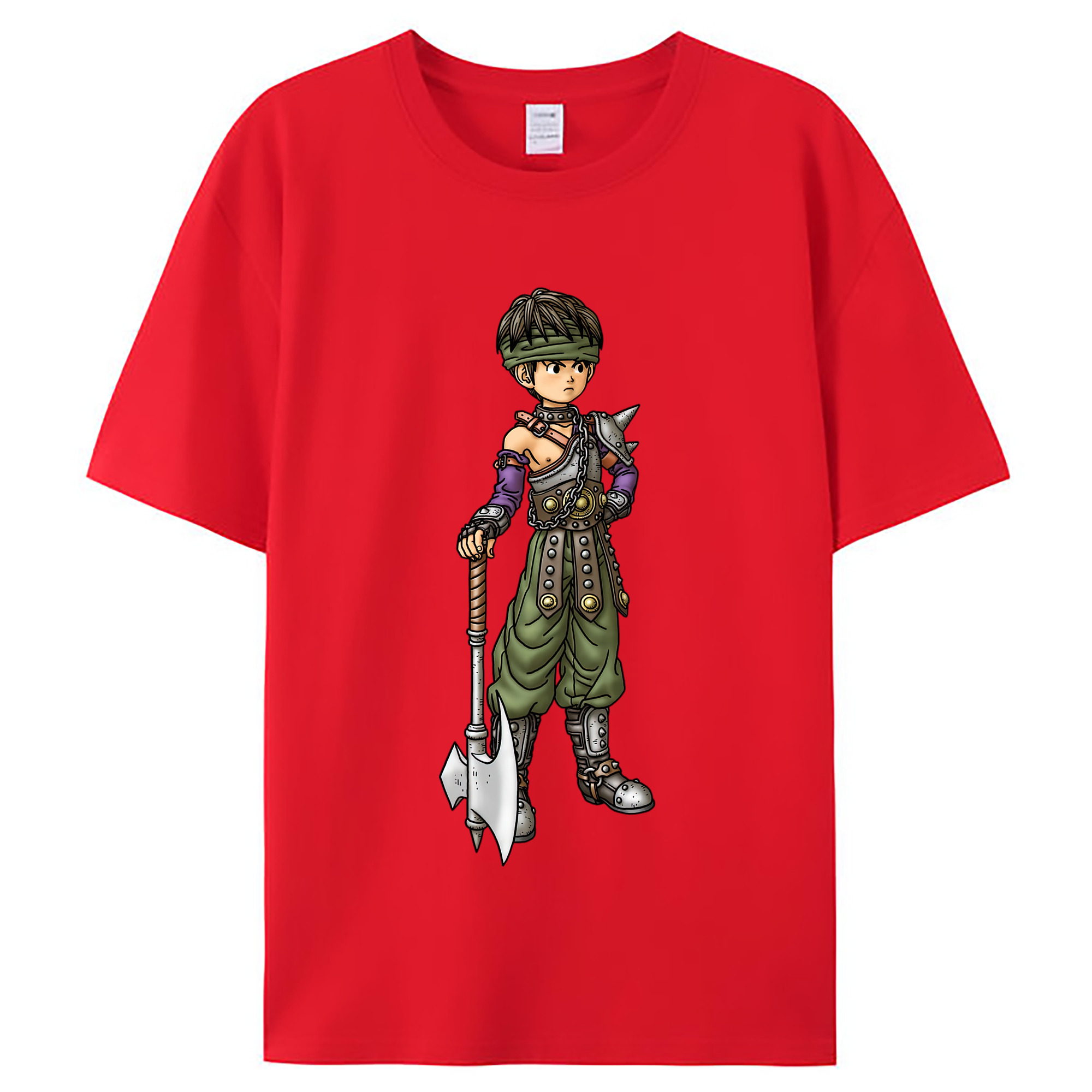（画像用） ドラゴンクエスト Doragon Kuesuto Dragon Quest レディースカジュアルプリントTシャツ（綿100％）