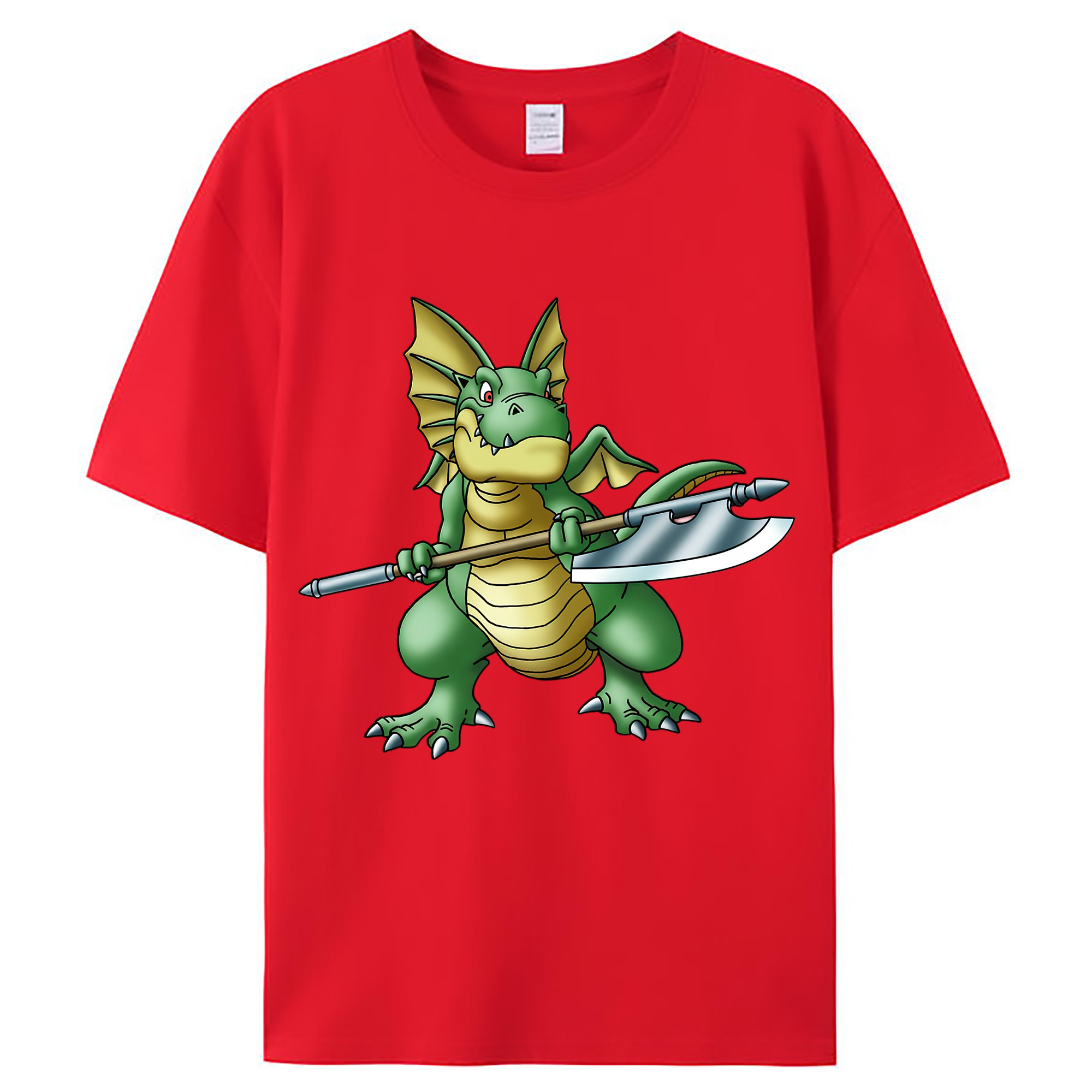 （画像用） ドラゴンクエスト Doragon Kuesuto Dragon Quest レディースカジュアルプリントTシャツ（綿100％）