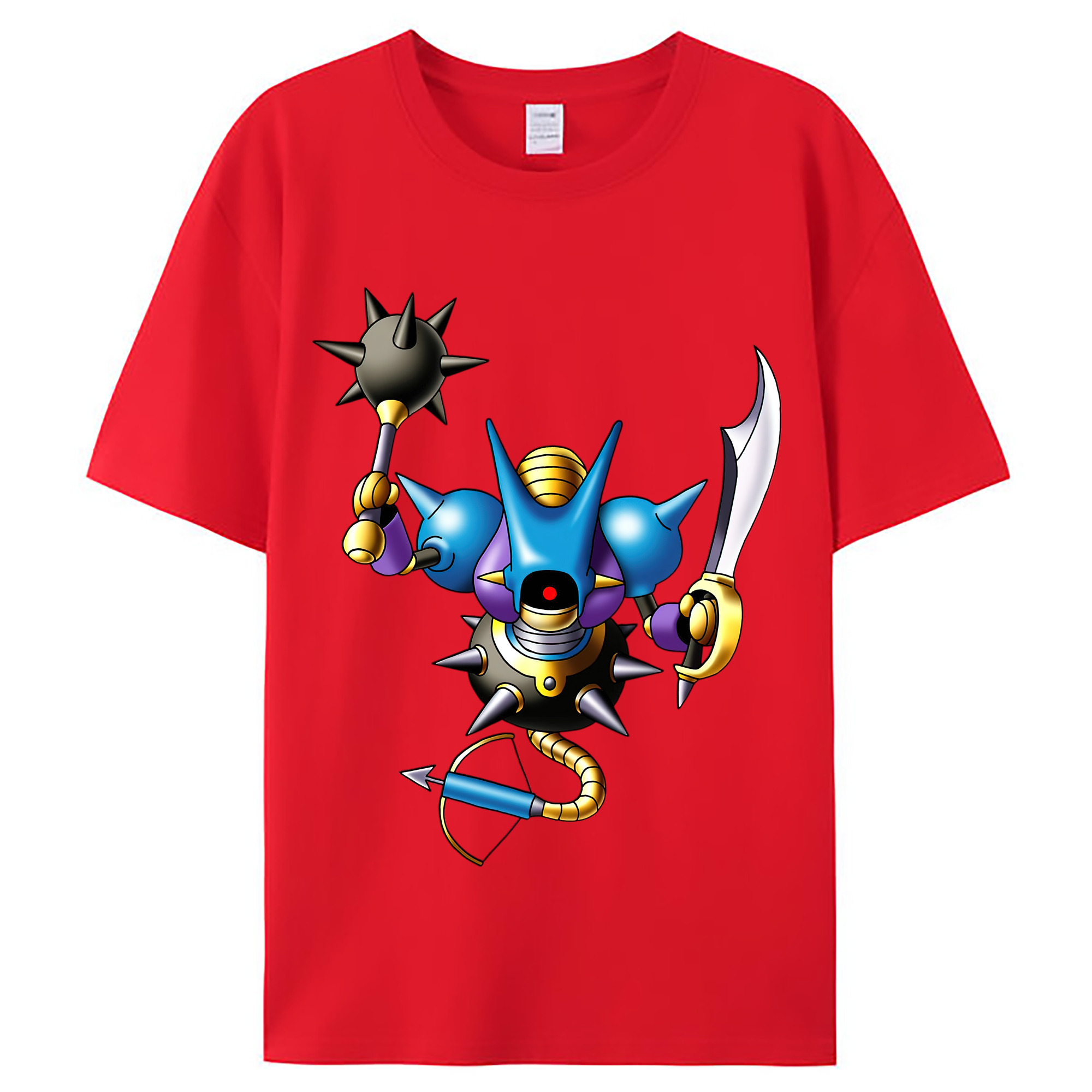 （画像用） ドラゴンクエスト Doragon Kuesuto Dragon Quest レディースカジュアルプリントTシャツ（綿100％）