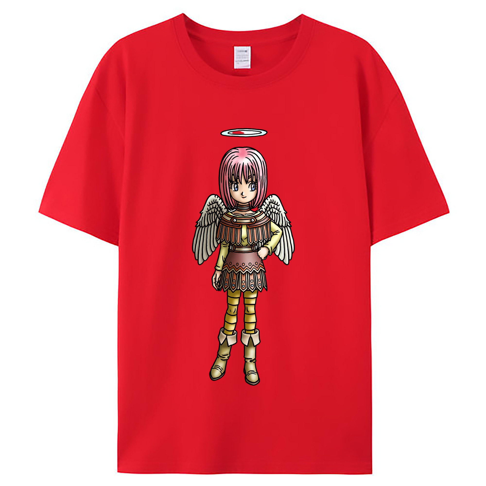 （画像用） ドラゴンクエスト Doragon Kuesuto Dragon Quest レディースカジュアルプリントTシャツ（綿100％）