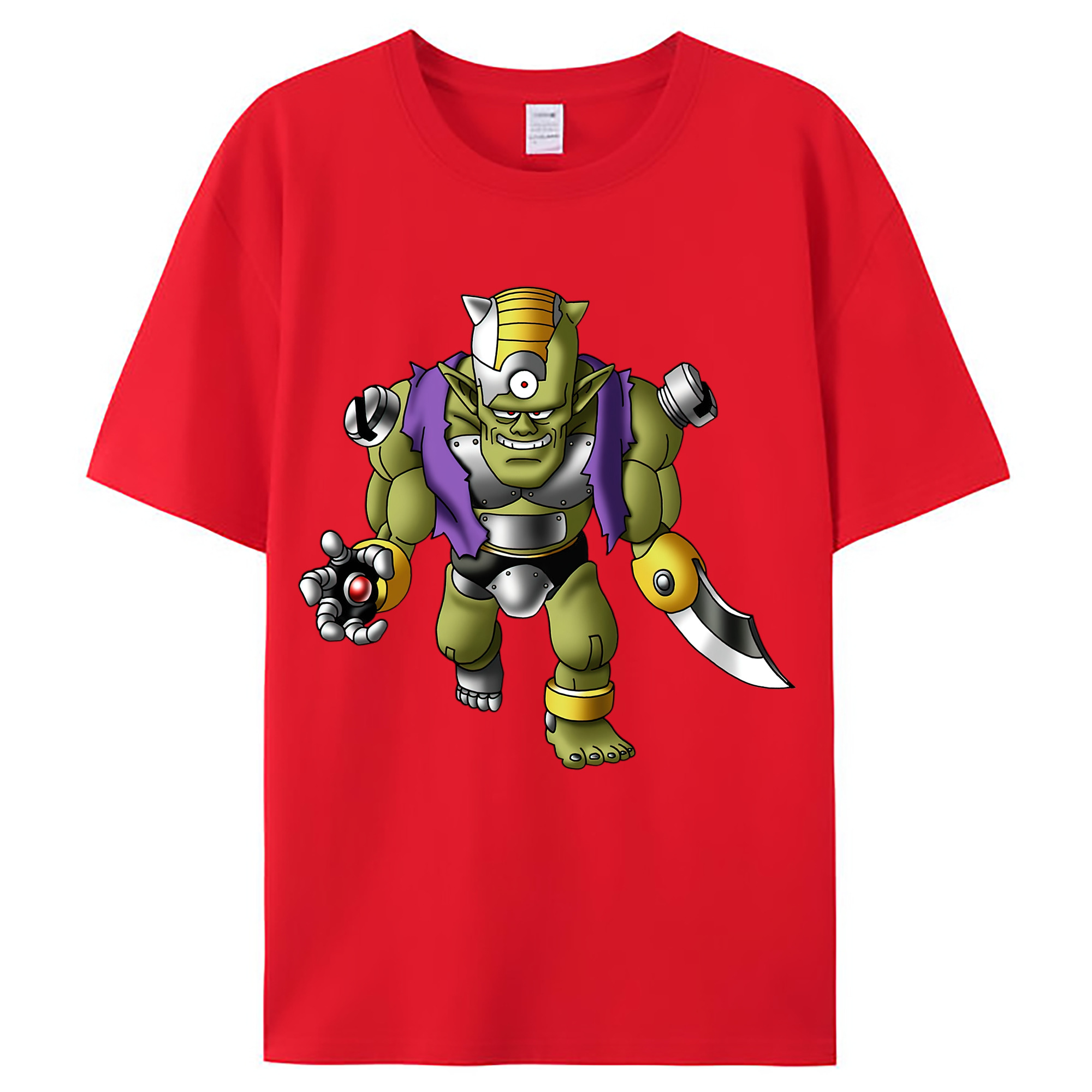 （画像用） ドラゴンクエスト Doragon Kuesuto Dragon Quest レディースカジュアルプリントTシャツ（綿100％）