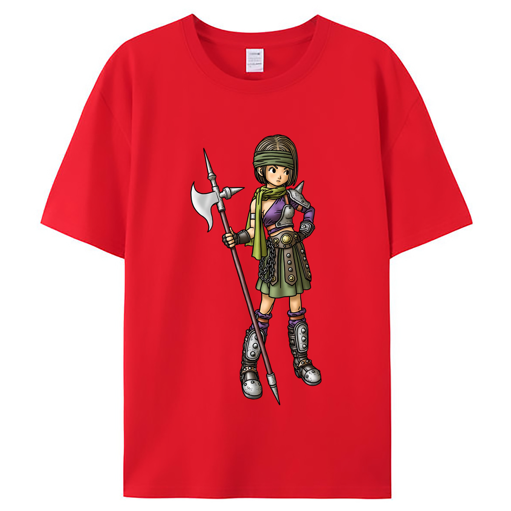 （画像用） ドラゴンクエスト Doragon Kuesuto Dragon Quest レディースカジュアルプリントTシャツ（綿100％）