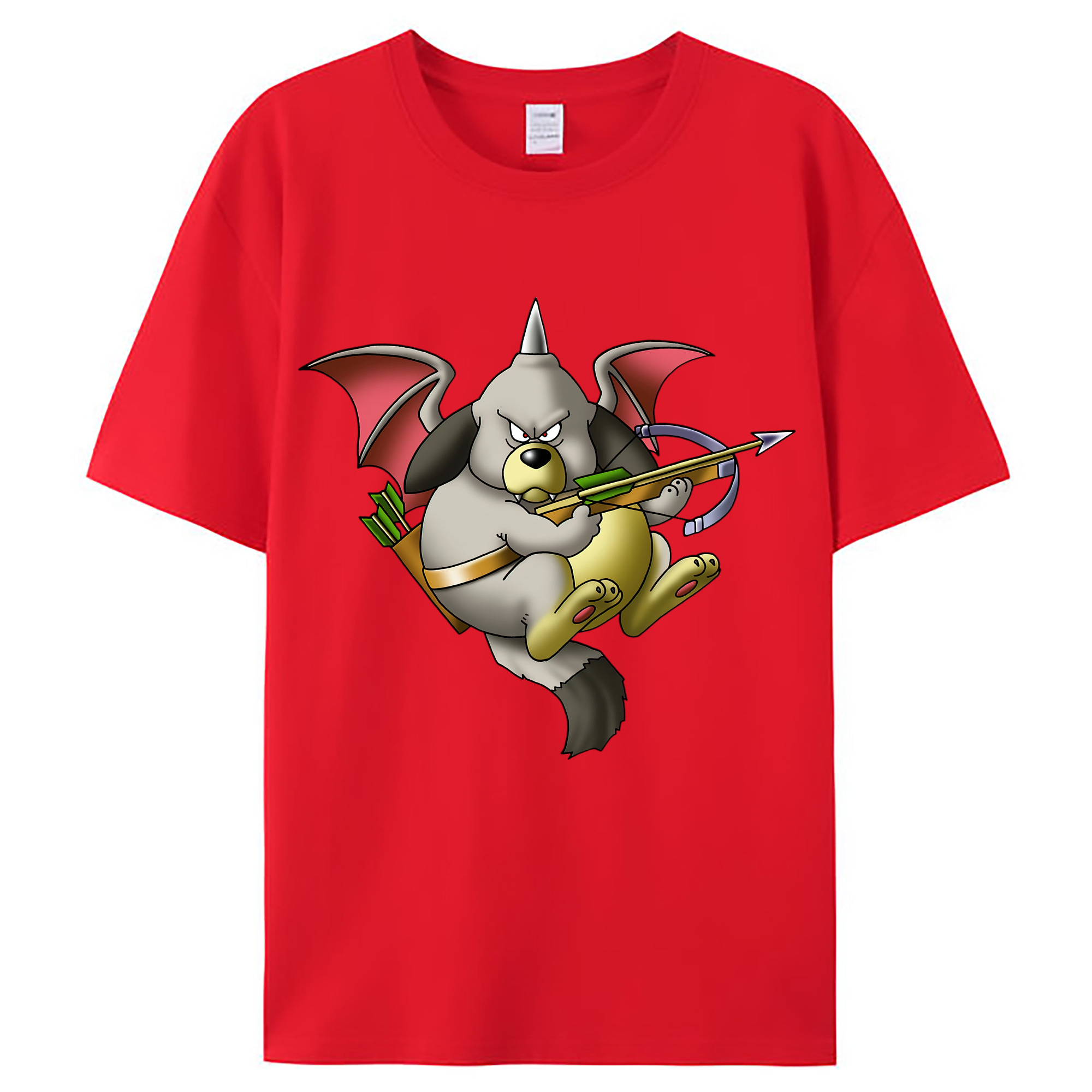 （画像用） ドラゴンクエスト Doragon Kuesuto Dragon Quest レディースカジュアルプリントTシャツ（綿100％）