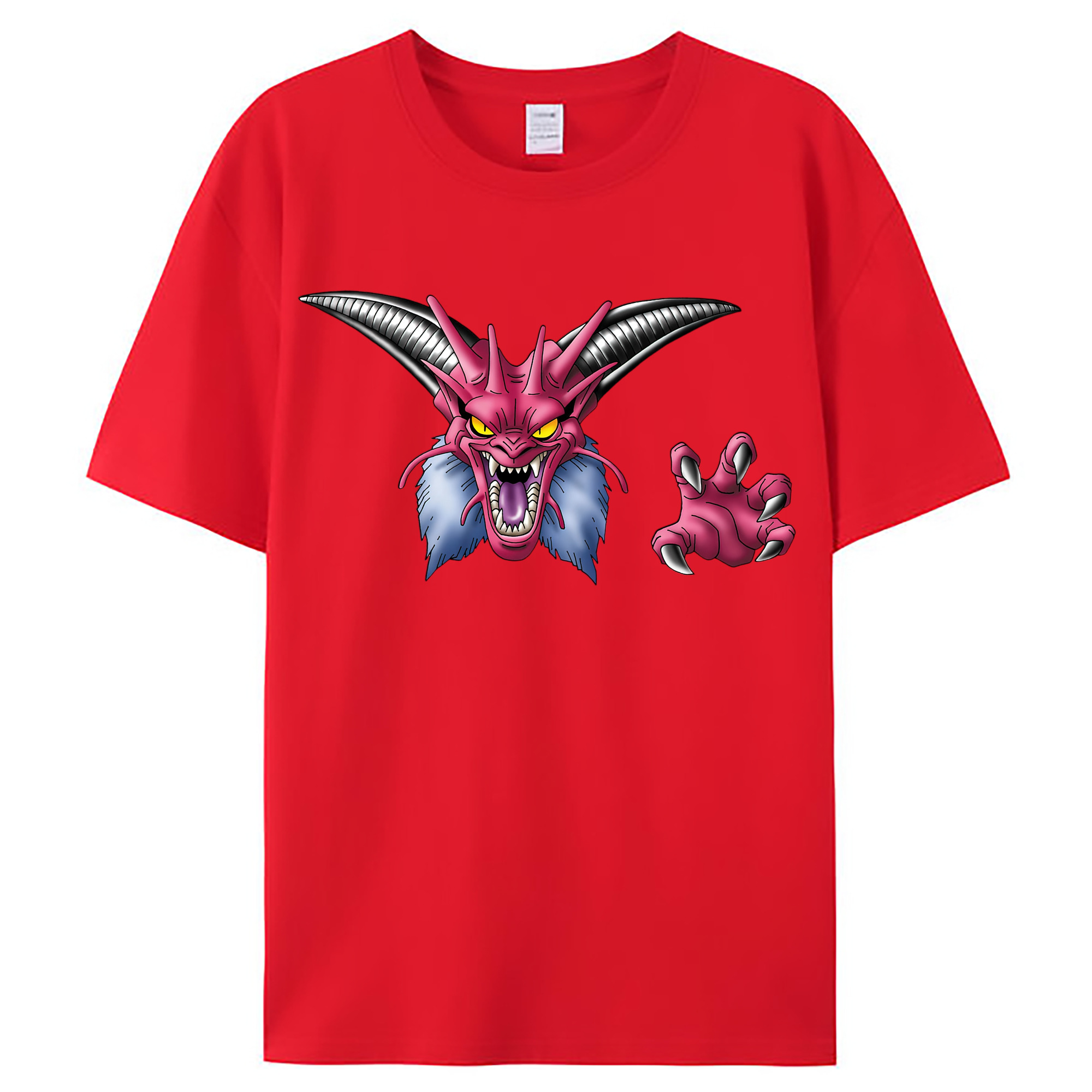 （画像用） ドラゴンクエスト Doragon Kuesuto Dragon Quest レディースカジュアルプリントTシャツ（綿100％）