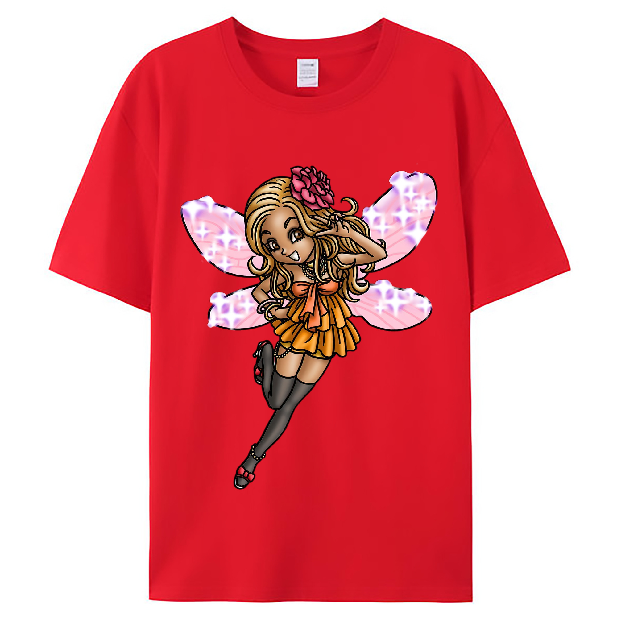 （画像用） ドラゴンクエスト Doragon Kuesuto Dragon Quest レディースカジュアルプリントTシャツ（綿100％）