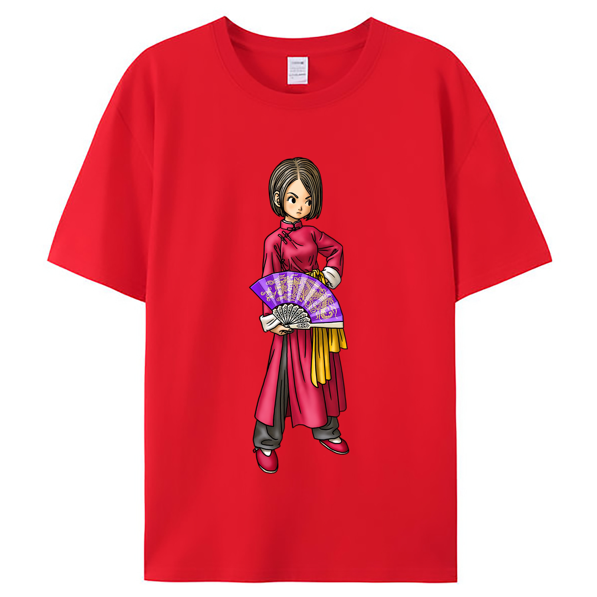 （画像用） ドラゴンクエスト Doragon Kuesuto Dragon Quest レディースカジュアルプリントTシャツ（綿100％）