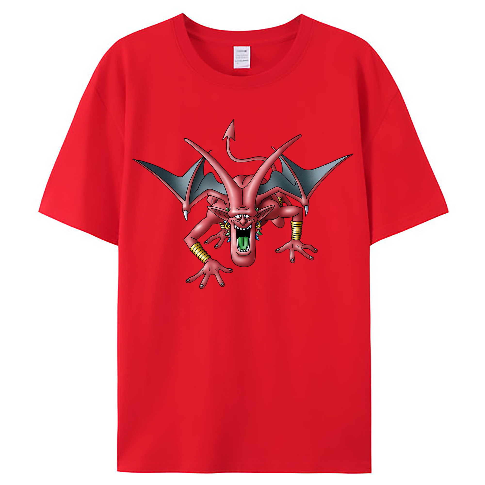 （画像用） ドラゴンクエスト Doragon Kuesuto Dragon Quest レディースカジュアルプリントTシャツ（綿100％）