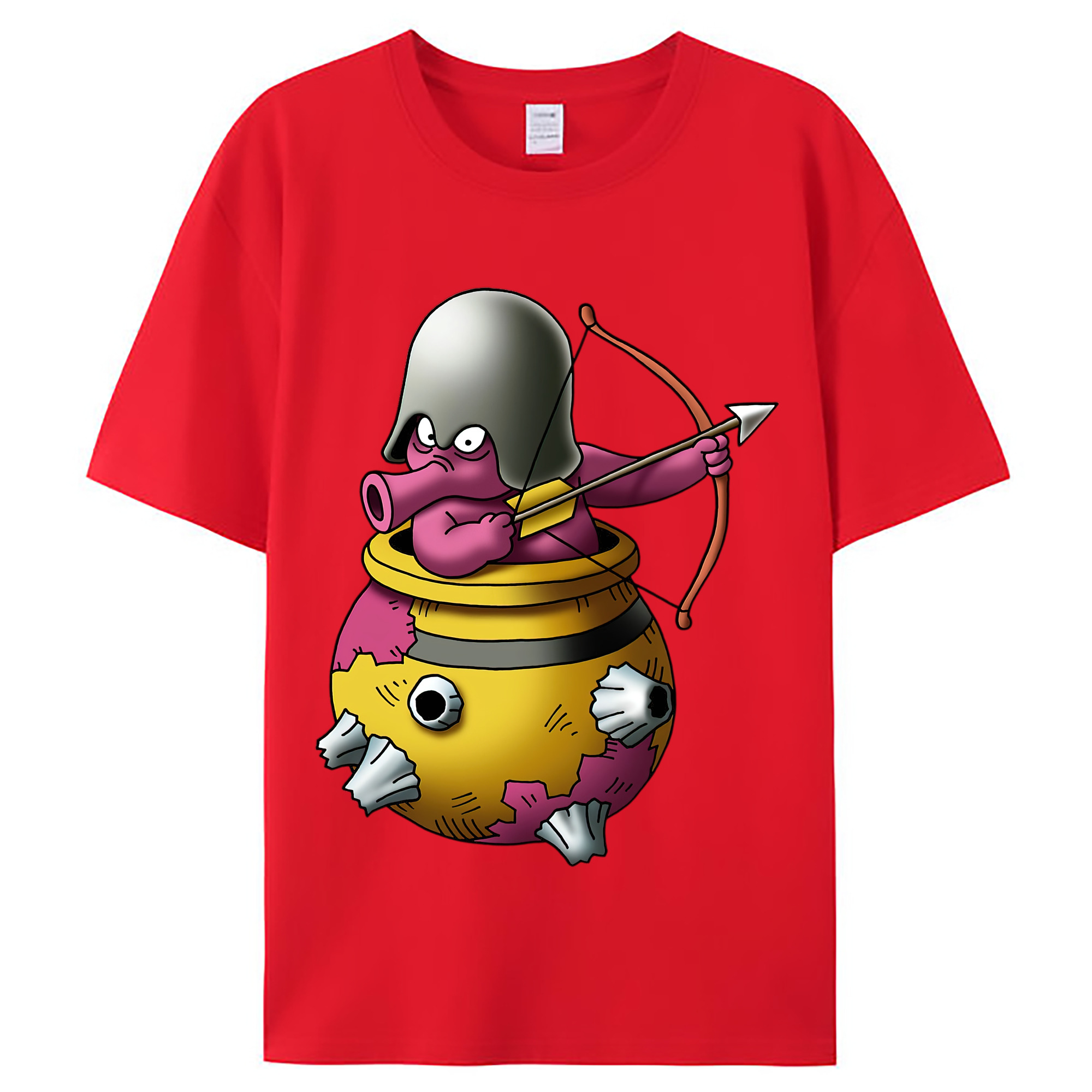 （画像用） ドラゴンクエスト Doragon Kuesuto Dragon Quest レディースカジュアルプリントTシャツ（綿100％）
