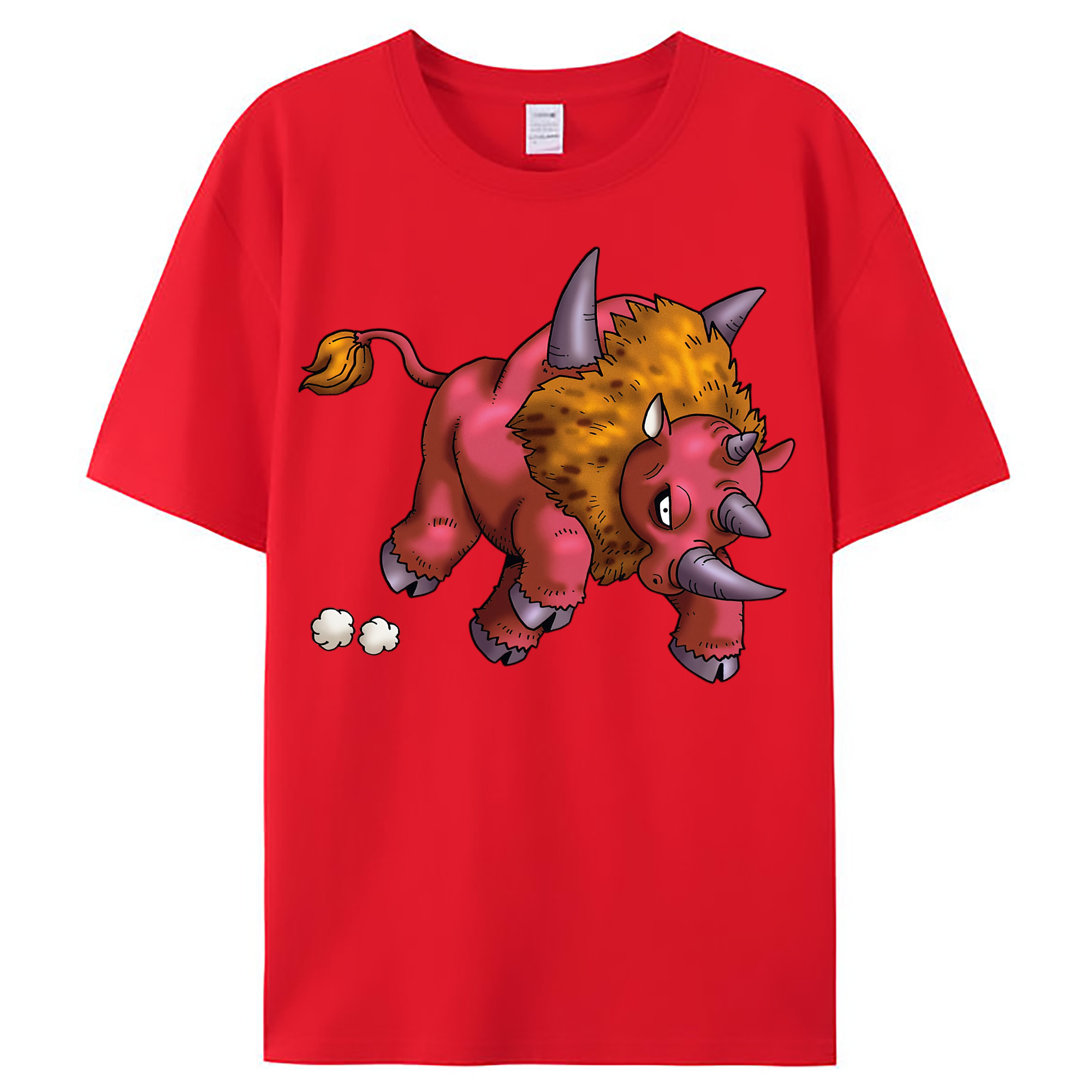 （画像用） ドラゴンクエスト Doragon Kuesuto Dragon Quest レディースカジュアルプリントTシャツ（綿100％）