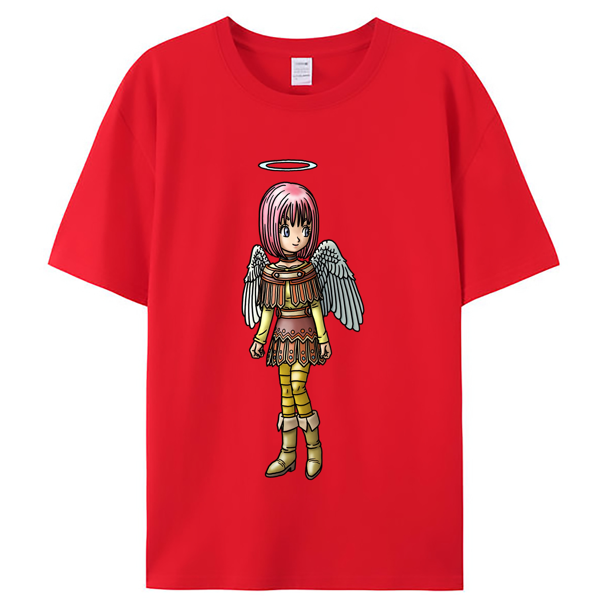 （画像用） ドラゴンクエスト Doragon Kuesuto Dragon Quest レディースカジュアルプリントTシャツ（綿100％）