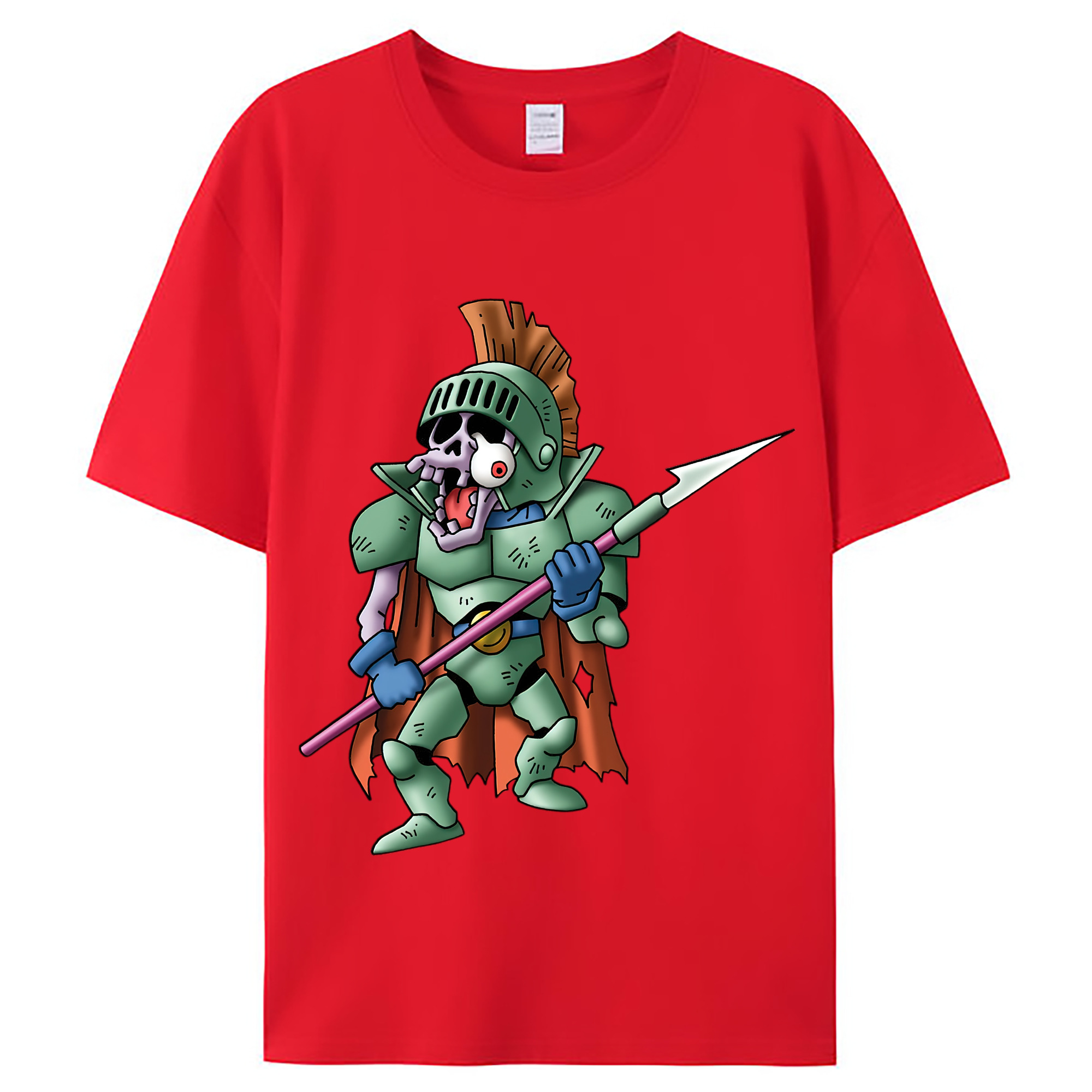 （画像用） ドラゴンクエスト Doragon Kuesuto Dragon Quest レディースカジュアルプリントTシャツ（綿100％）
