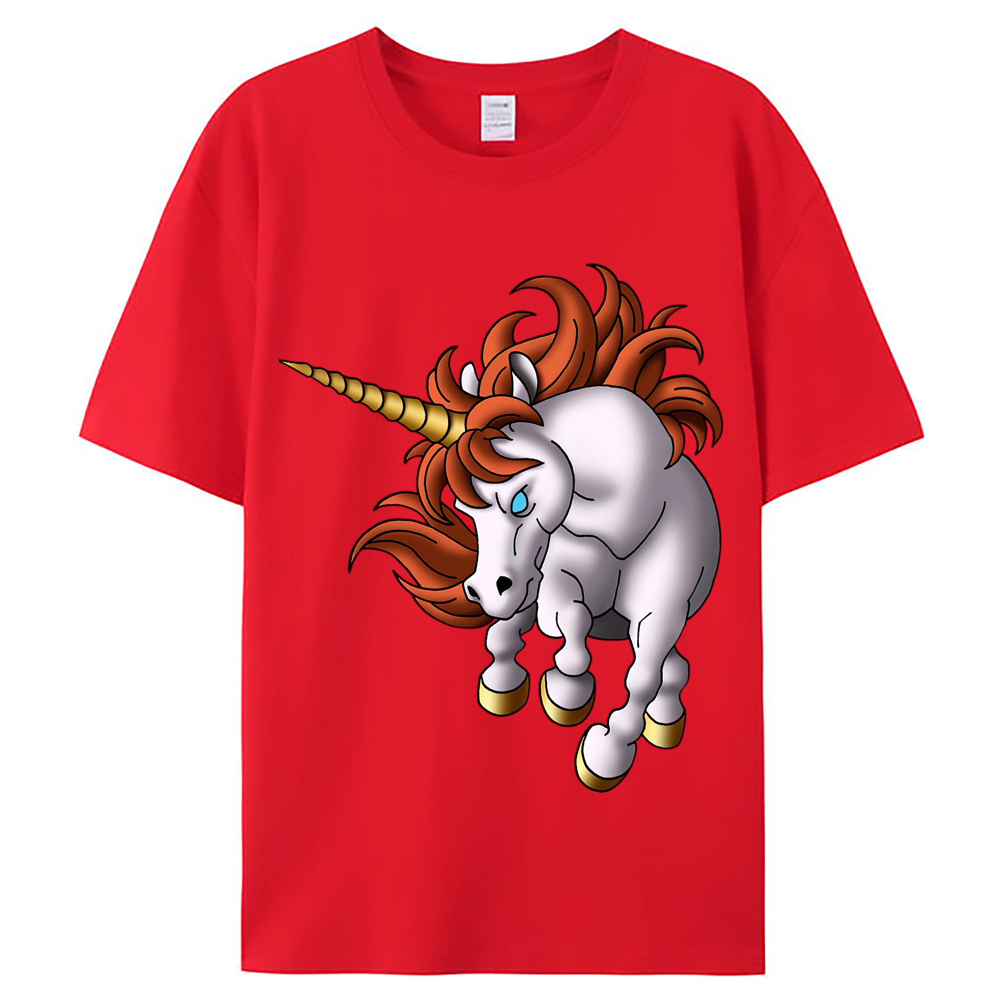 （画像用） ドラゴンクエスト Doragon Kuesuto Dragon Quest レディースカジュアルプリントTシャツ（綿100％）