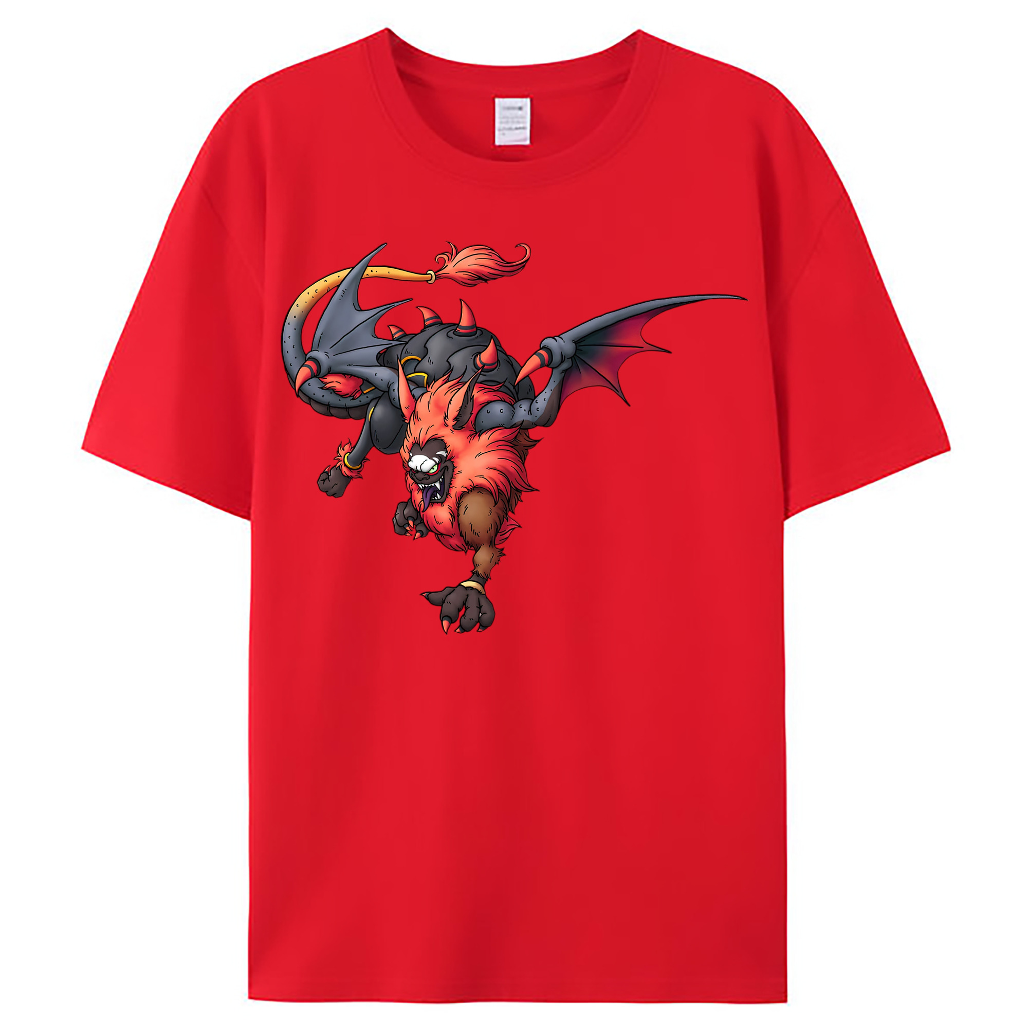 （画像用） ドラゴンクエスト Doragon Kuesuto Dragon Quest レディースカジュアルプリントTシャツ（綿100％）