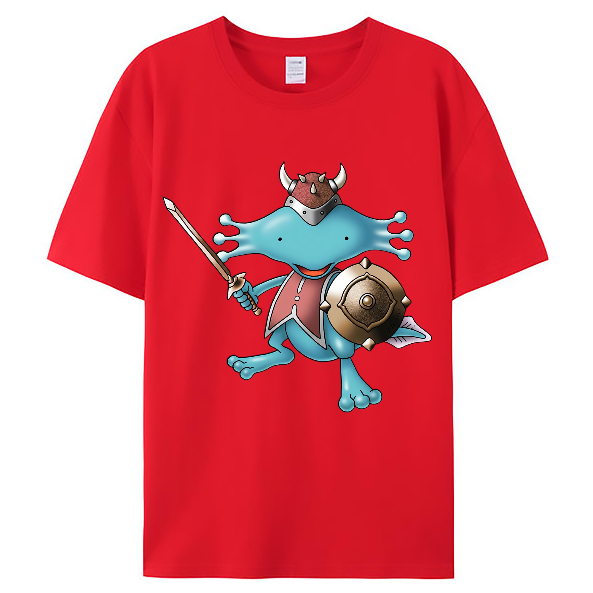 （画像用） ドラゴンクエスト Doragon Kuesuto Dragon Quest レディースカジュアルプリントTシャツ（綿100％）