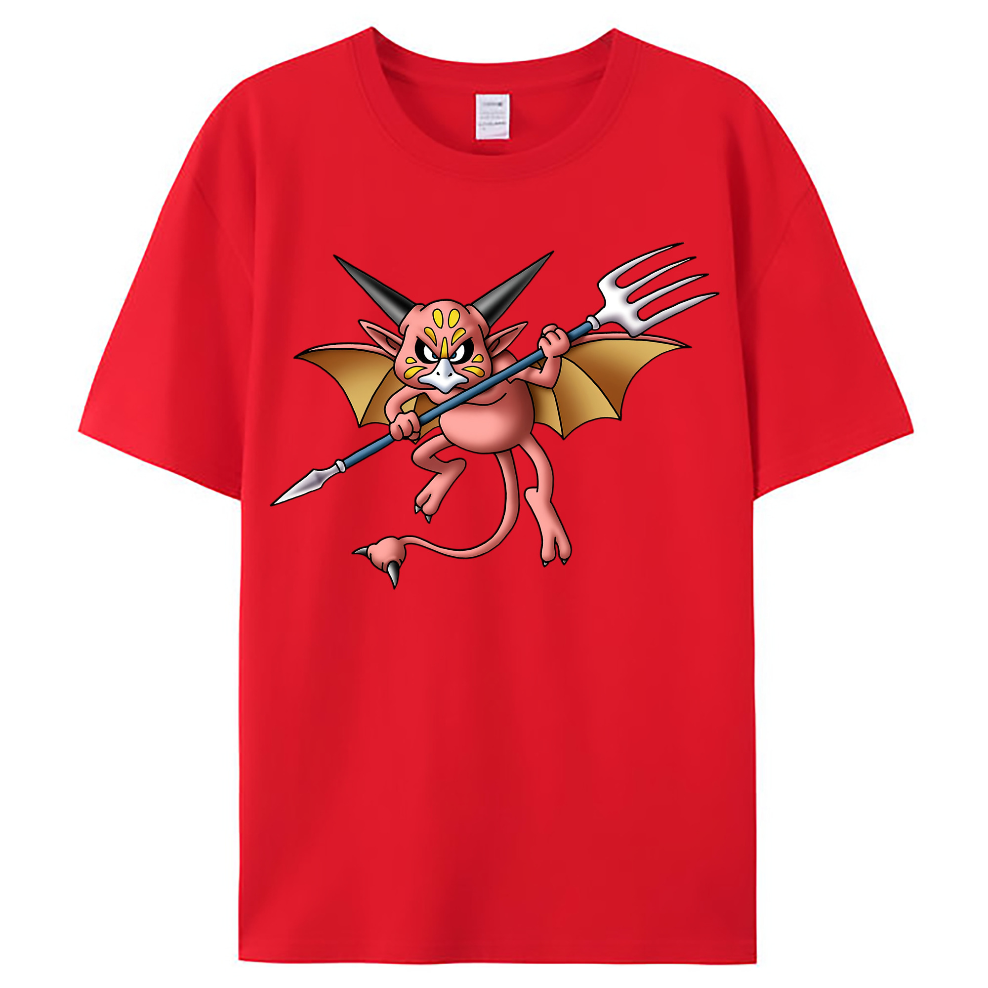 （画像用） ドラゴンクエスト Doragon Kuesuto Dragon Quest レディースカジュアルプリントTシャツ（綿100％）